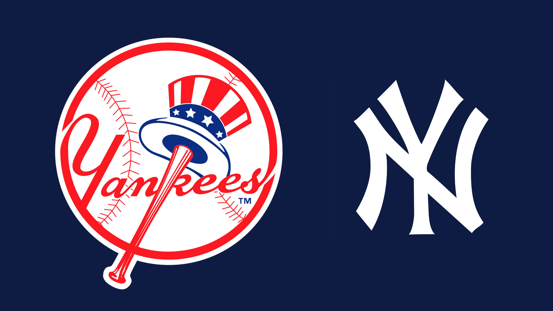 Description Mlb New York Yankees Logo Wallpaper From - New York Yankees , HD Wallpaper & Backgrounds