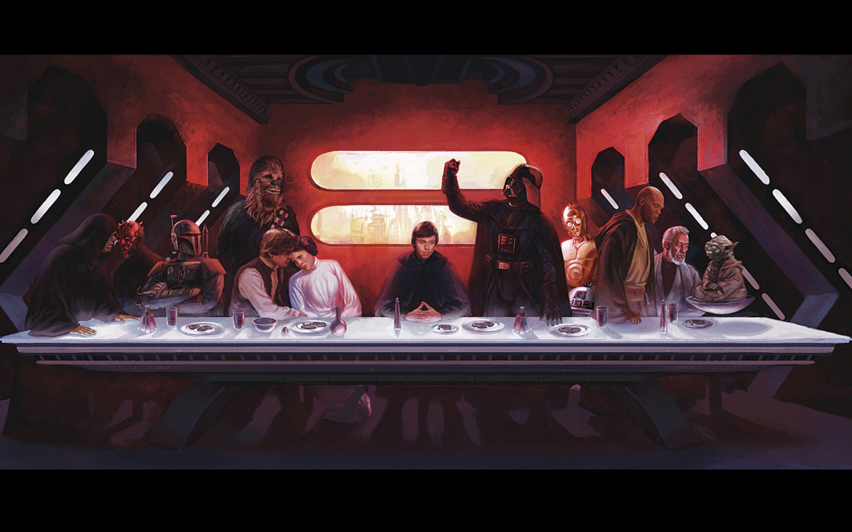 Painting Of The Last Supper, The Last Supper, Faded, - Star Wars Twitter Banner , HD Wallpaper & Backgrounds