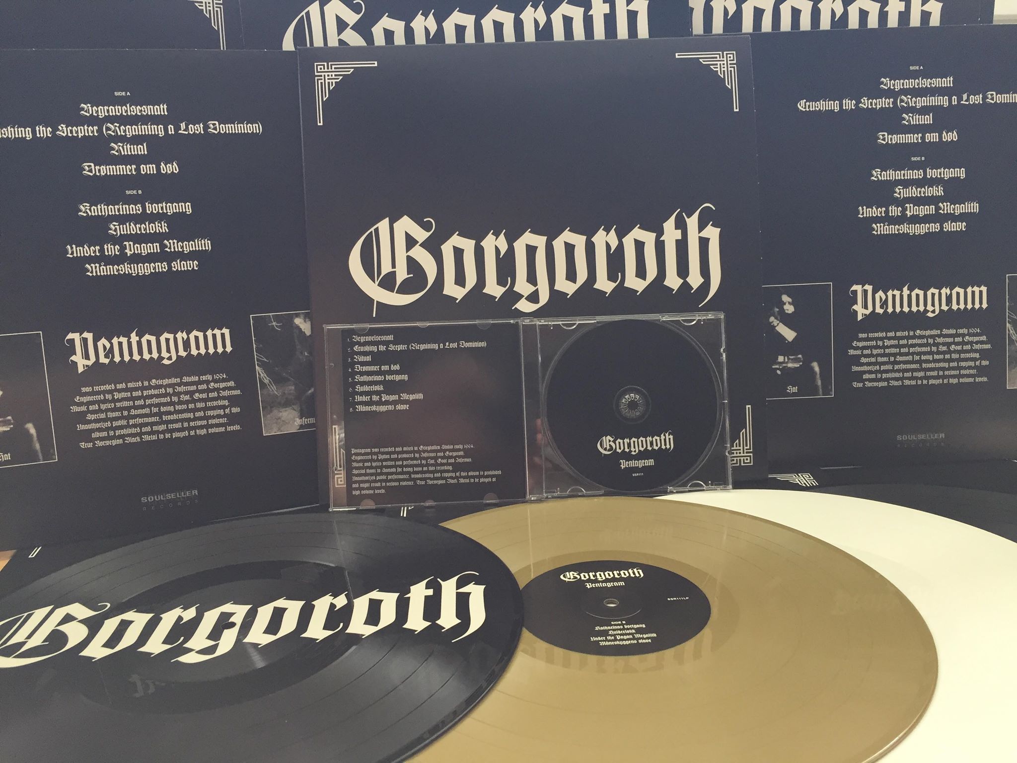Gorgoroth “pentagram” Cd/vinyls/t-shirt/hooded Sweater - Gorgoroth Pentagram Pictures Disc , HD Wallpaper & Backgrounds