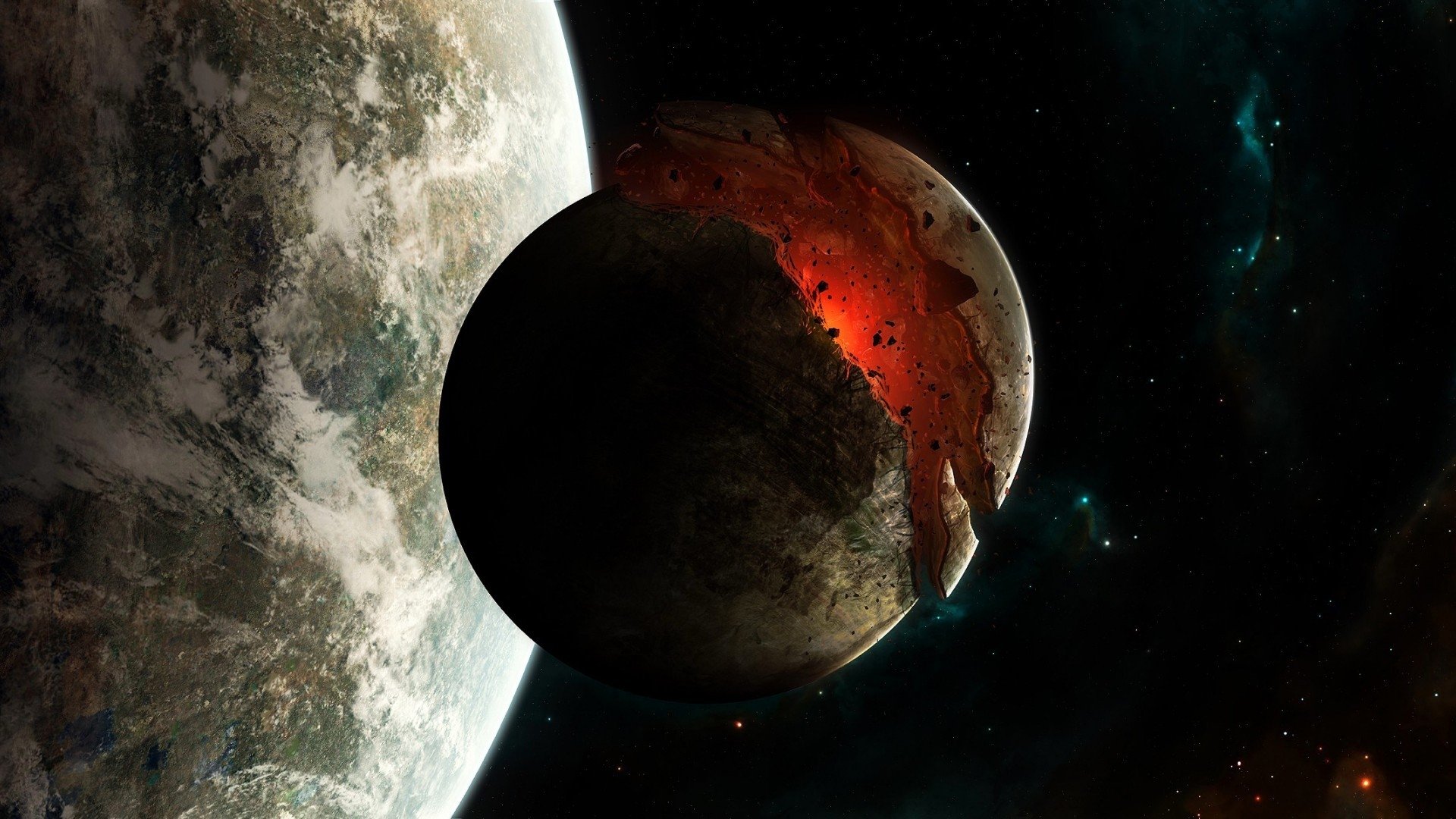 Planet Disaster In Space Wallpaper Disaster Wallpapers For