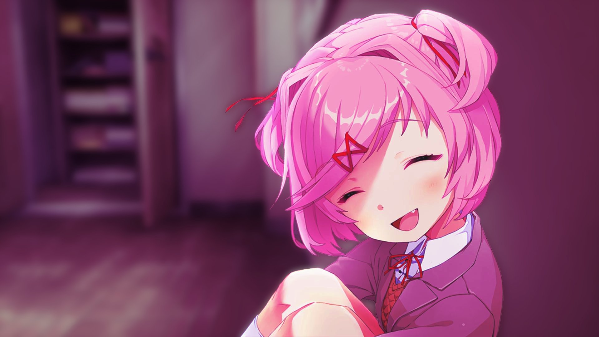 Hd Wallpaper - Doki Doki Literature Club Natsuki , HD Wallpaper & Backgrounds