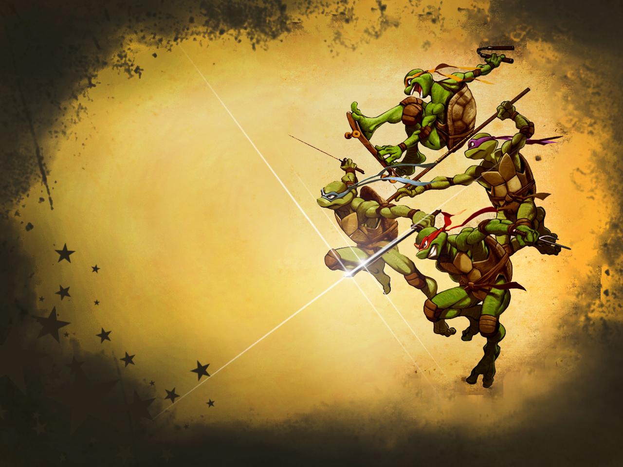 Tortugas Ninja Wallpaper - Ninja Turtle Desktop Backgrounds , HD Wallpaper & Backgrounds