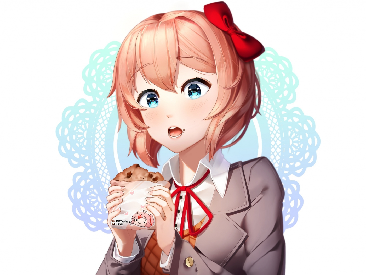Curious Natsuki Doki Doki Literature Club Wallpaper Natsuki Curious Natsuki Doki Doki Literature Club Wallpaper Natsuki