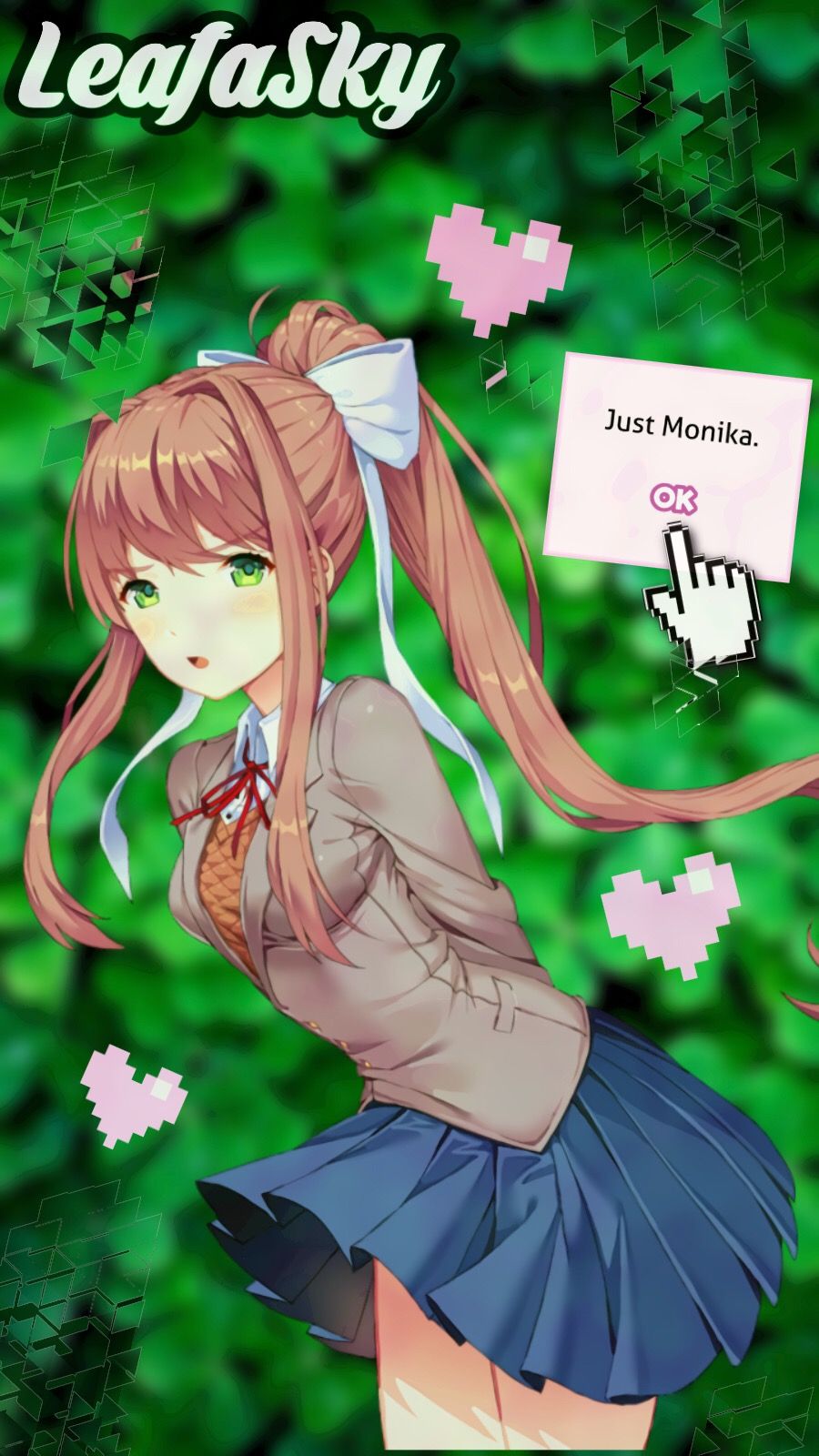 Ddlc Image Doki Doki Literature Club Wallpaper Monika 1371705