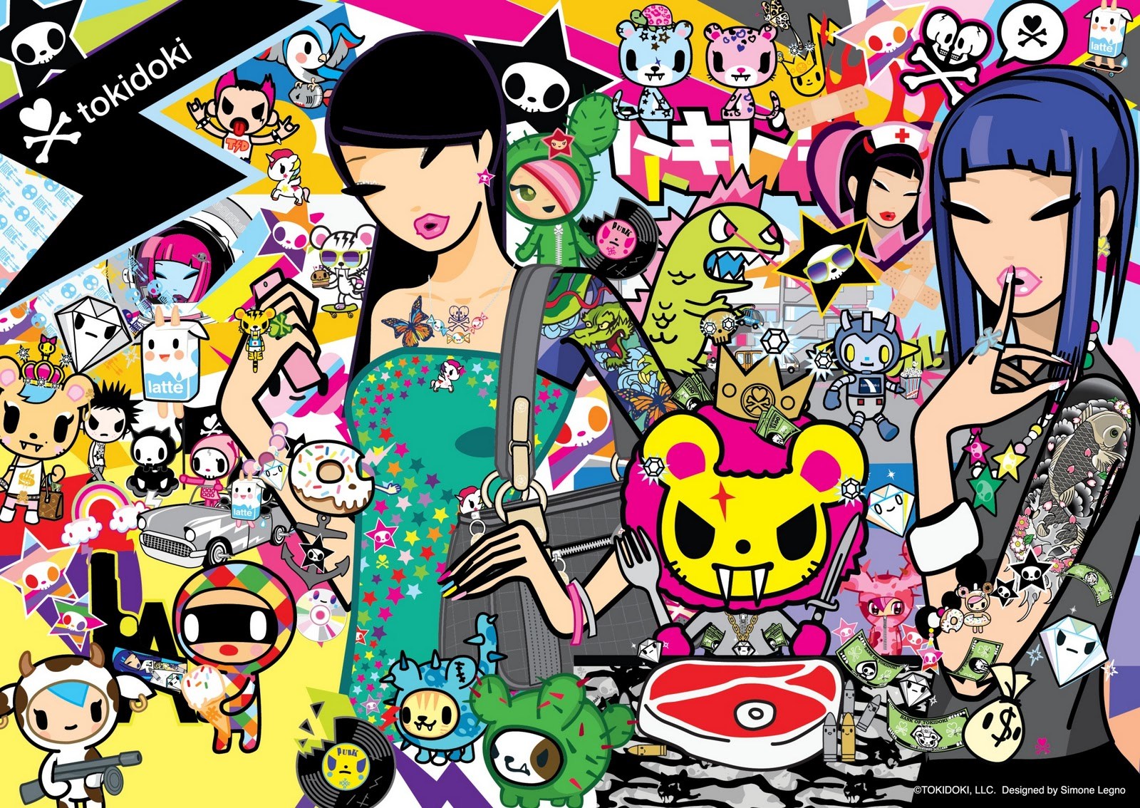 Tokidoki Wallpaper Wallpapersafari Google Images Cute - Tokidoki Hd Background , HD Wallpaper & Backgrounds