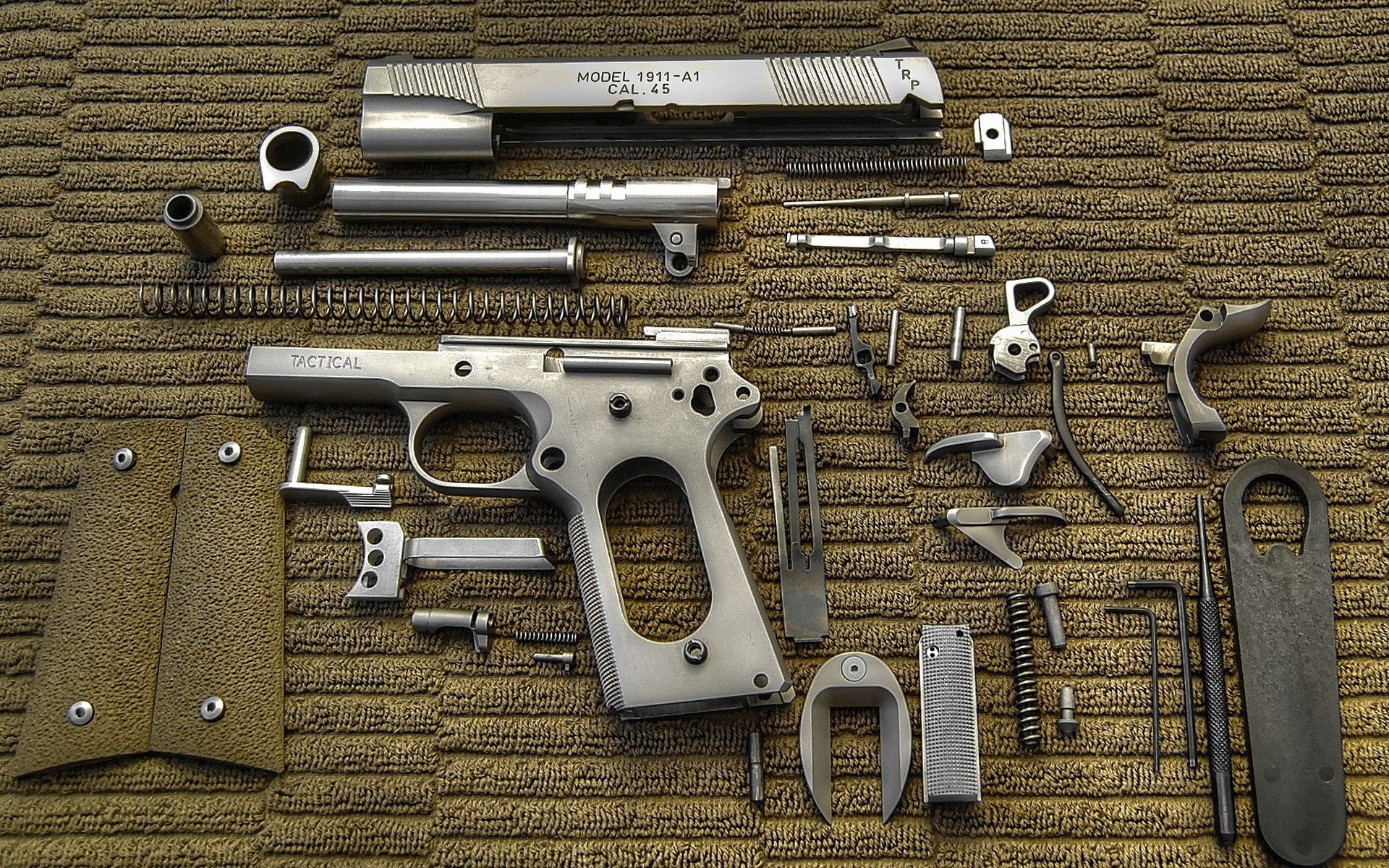 Hd Wallpaper - Colt 1911 Disassembly , HD Wallpaper & Backgrounds