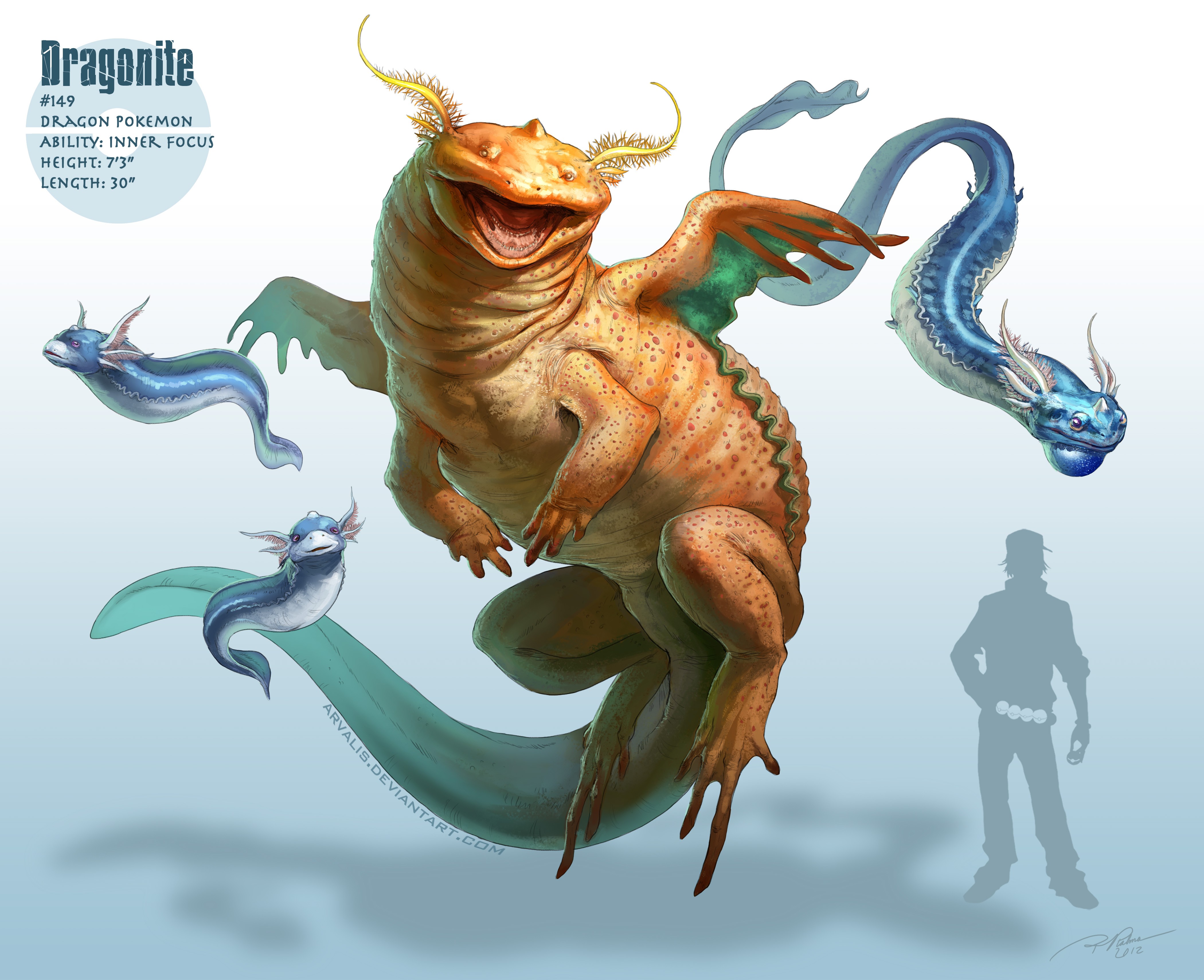 Dragonite - Realistic Pokemon Dragonite , HD Wallpaper & Backgrounds