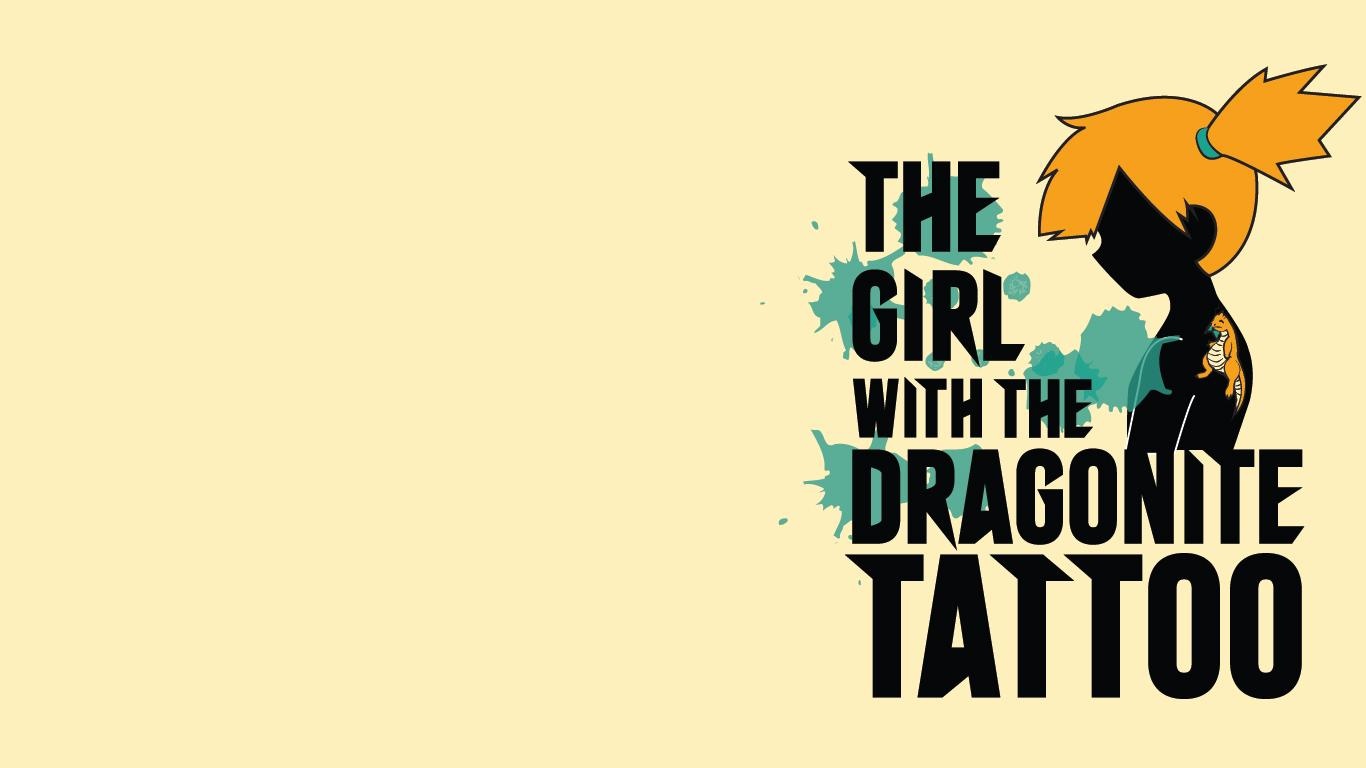 Girl With Dragonite Tattoo - Girl With The Dragonite Tattoo , HD Wallpaper & Backgrounds