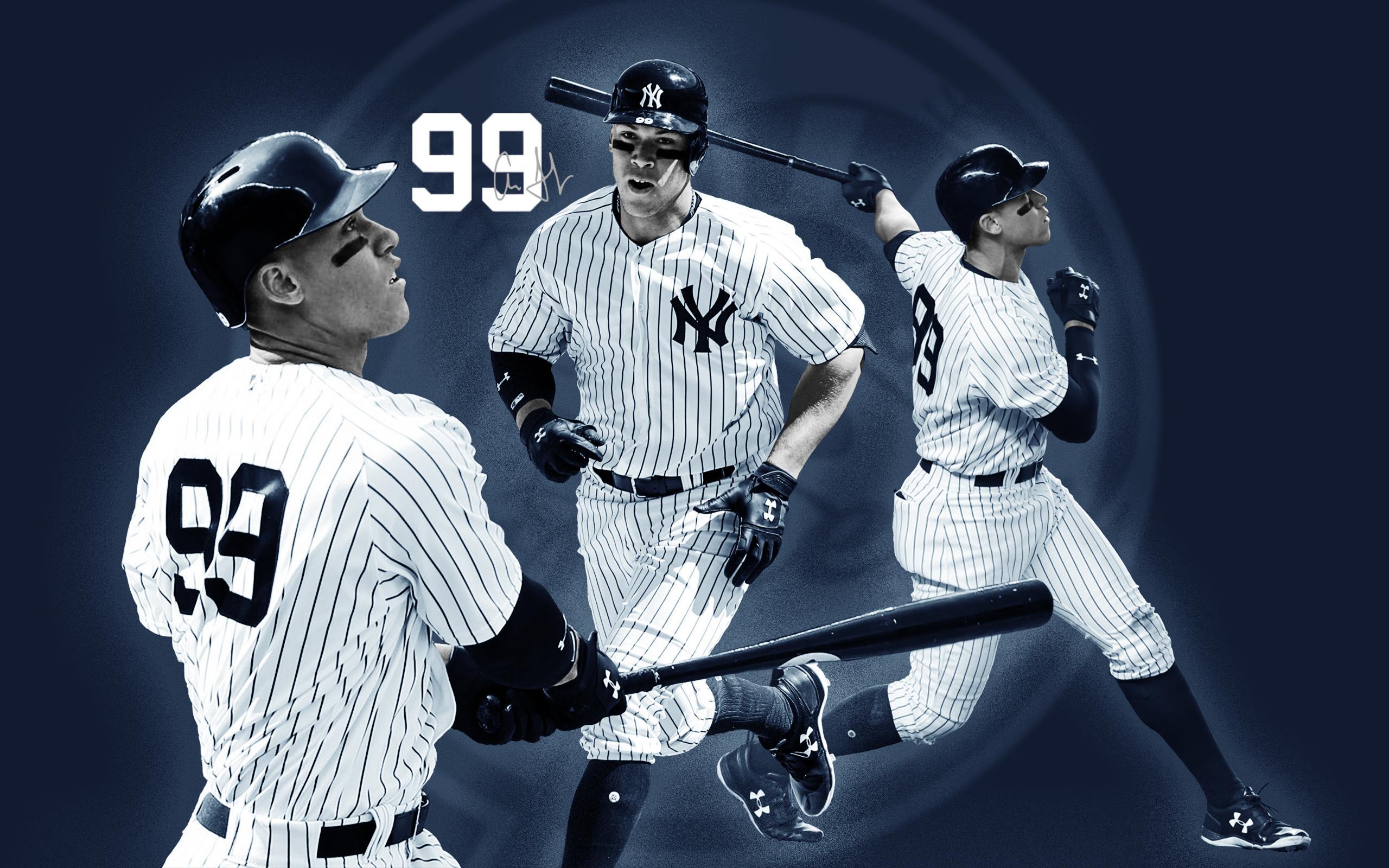 Made This Aaron Judge Desktop Wallpaper Today - Logos And Uniforms Of The New York Yankees , HD Wallpaper & Backgrounds
