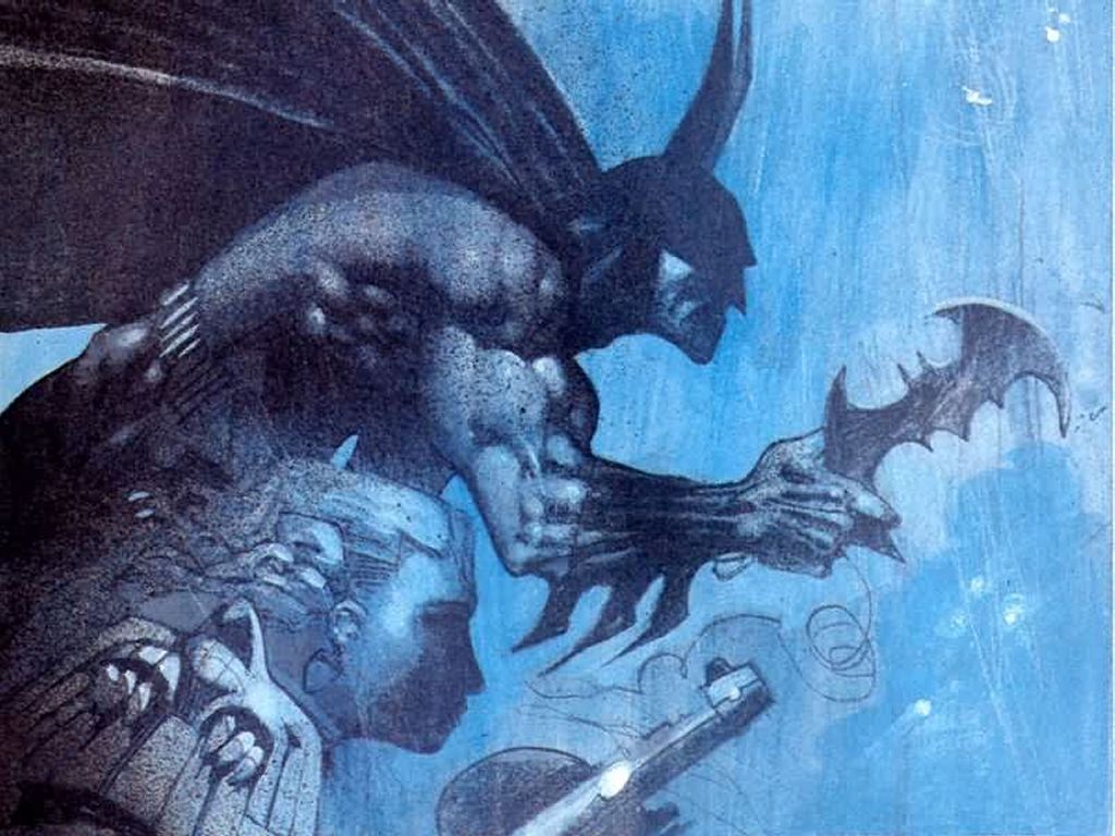 Batman Vs Judge Dredd - Batman Vs Judge Dredd Comics , HD Wallpaper & Backgrounds