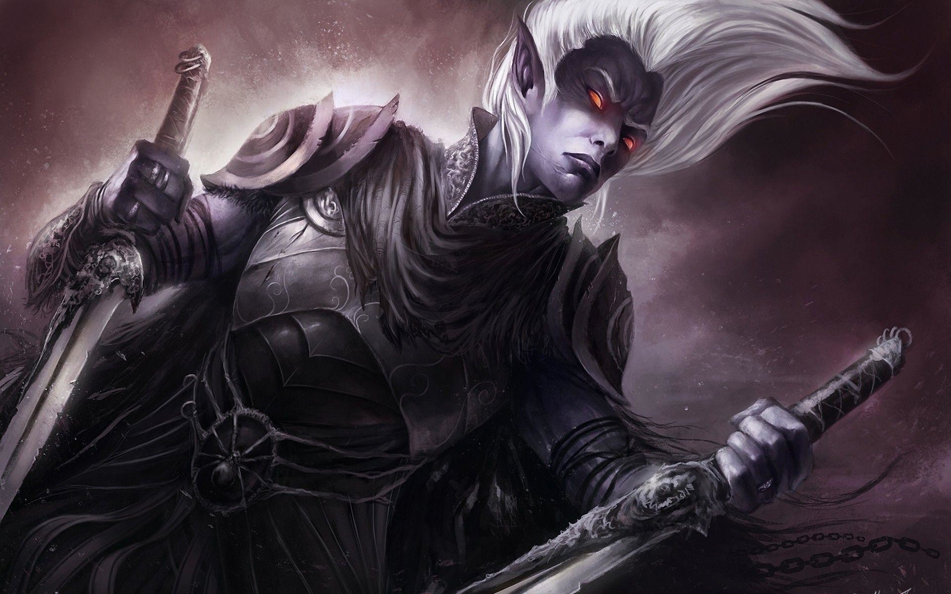 Awesome Drow Wallpapers Wallpaper Cave - Dark Elf , HD Wallpaper & Backgrounds