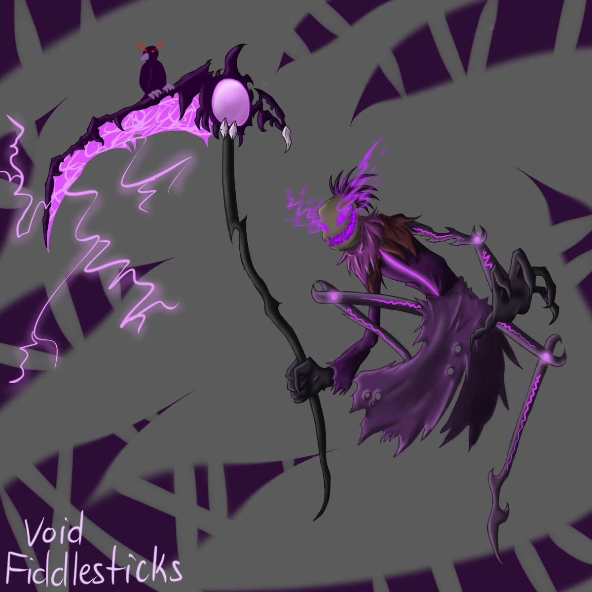 Void Fiddlesticks By Skitzopheliac Hd Wallpaper Fan - Fan Made Fiddlesticks Skin , HD Wallpaper & Backgrounds