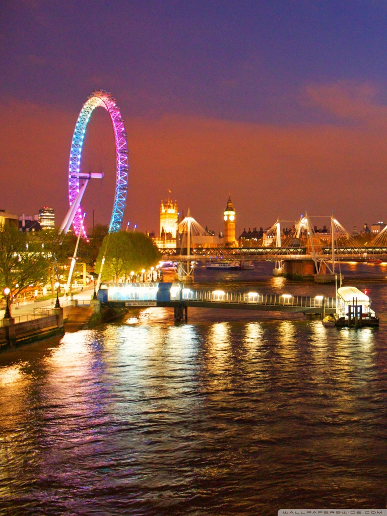 London Eye 4k Hd Desktop Wallpaper For Ultra Tv Wide - London Eye Wallpaper For Phone , HD Wallpaper & Backgrounds