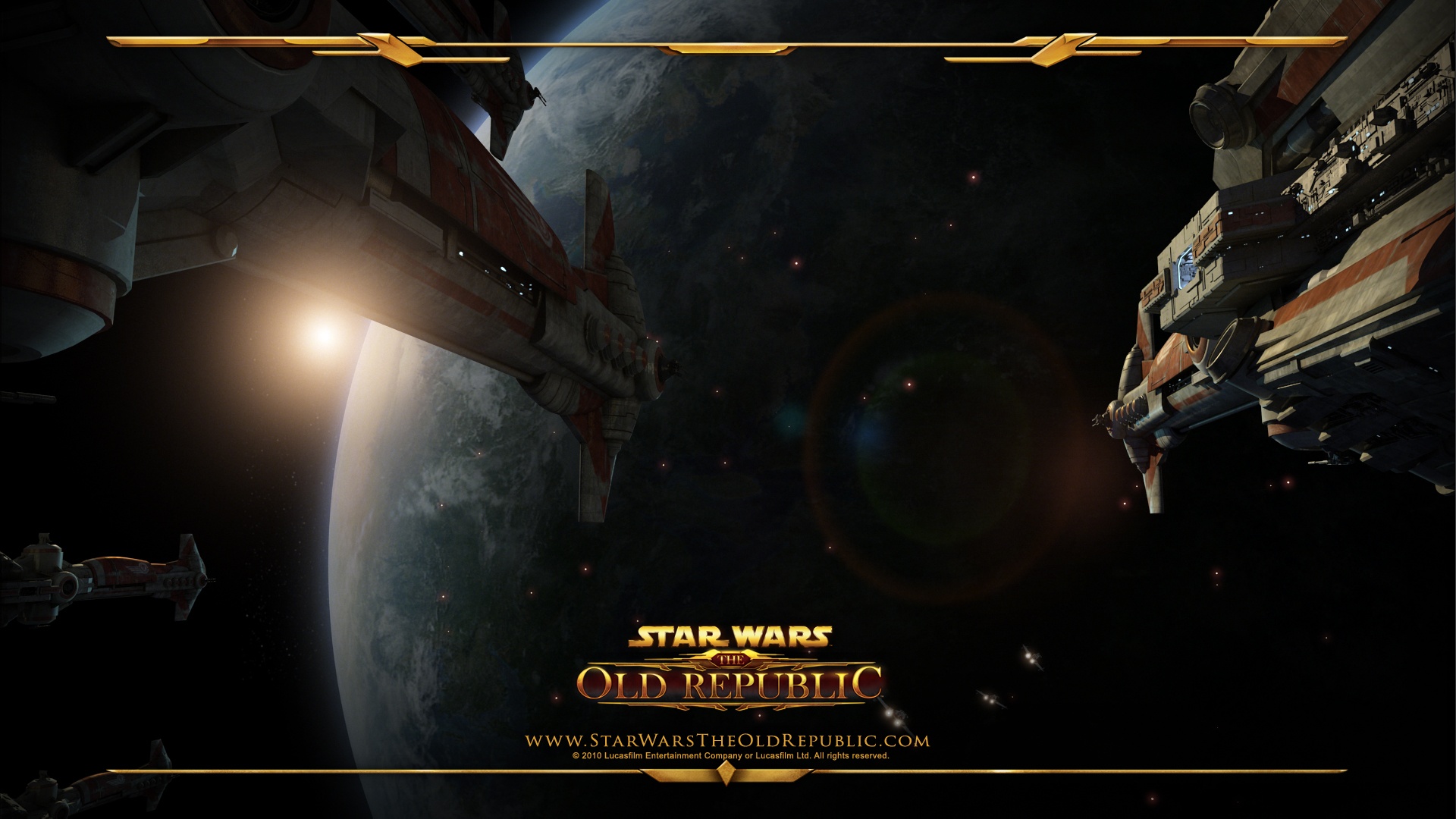 Star Wars- The Old Republic Wallpaper - Space Battle Old Republic , HD Wallpaper & Backgrounds