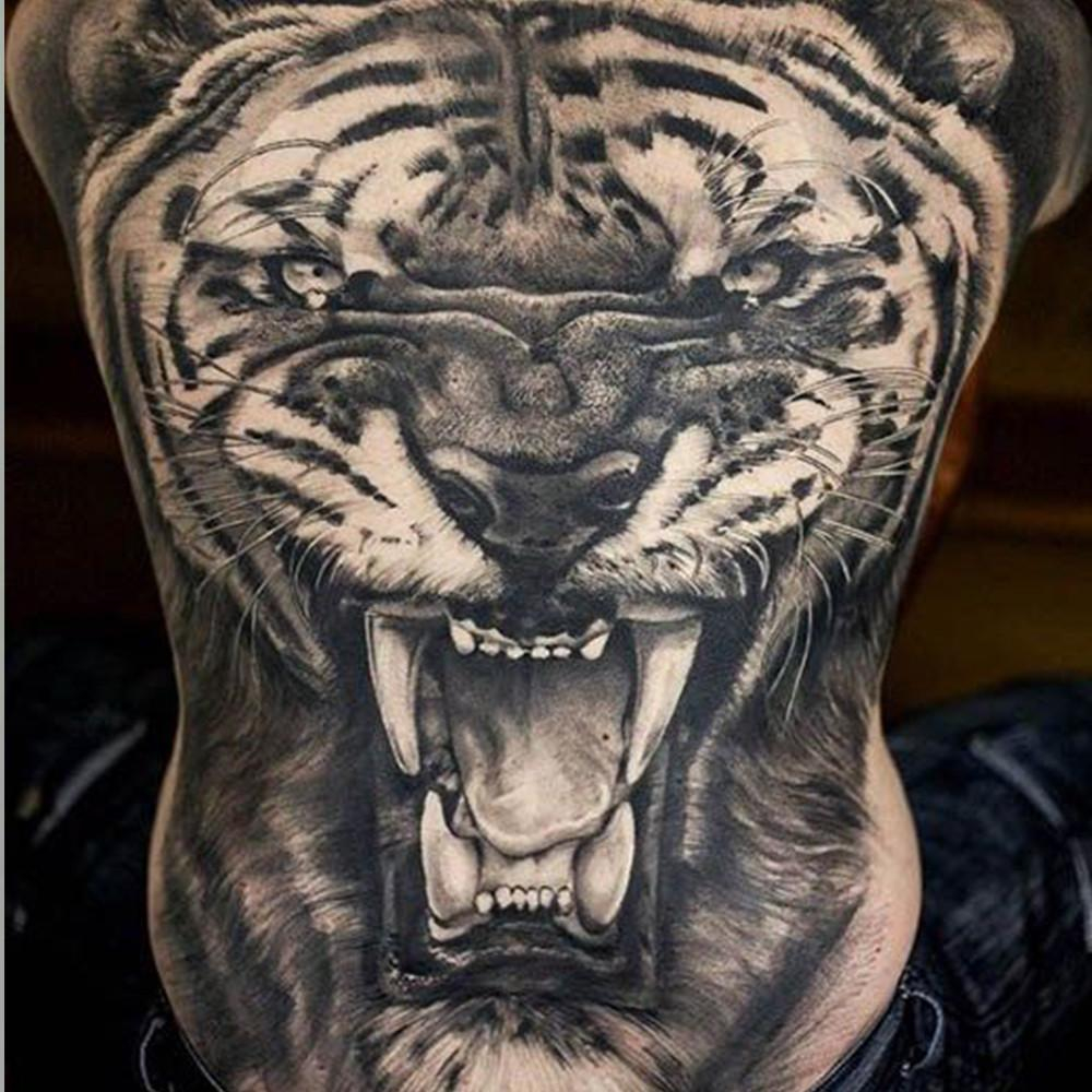 Excelent 10 Impressive Back Tattoos - Black Panther Back Tattoo , HD Wallpaper & Backgrounds