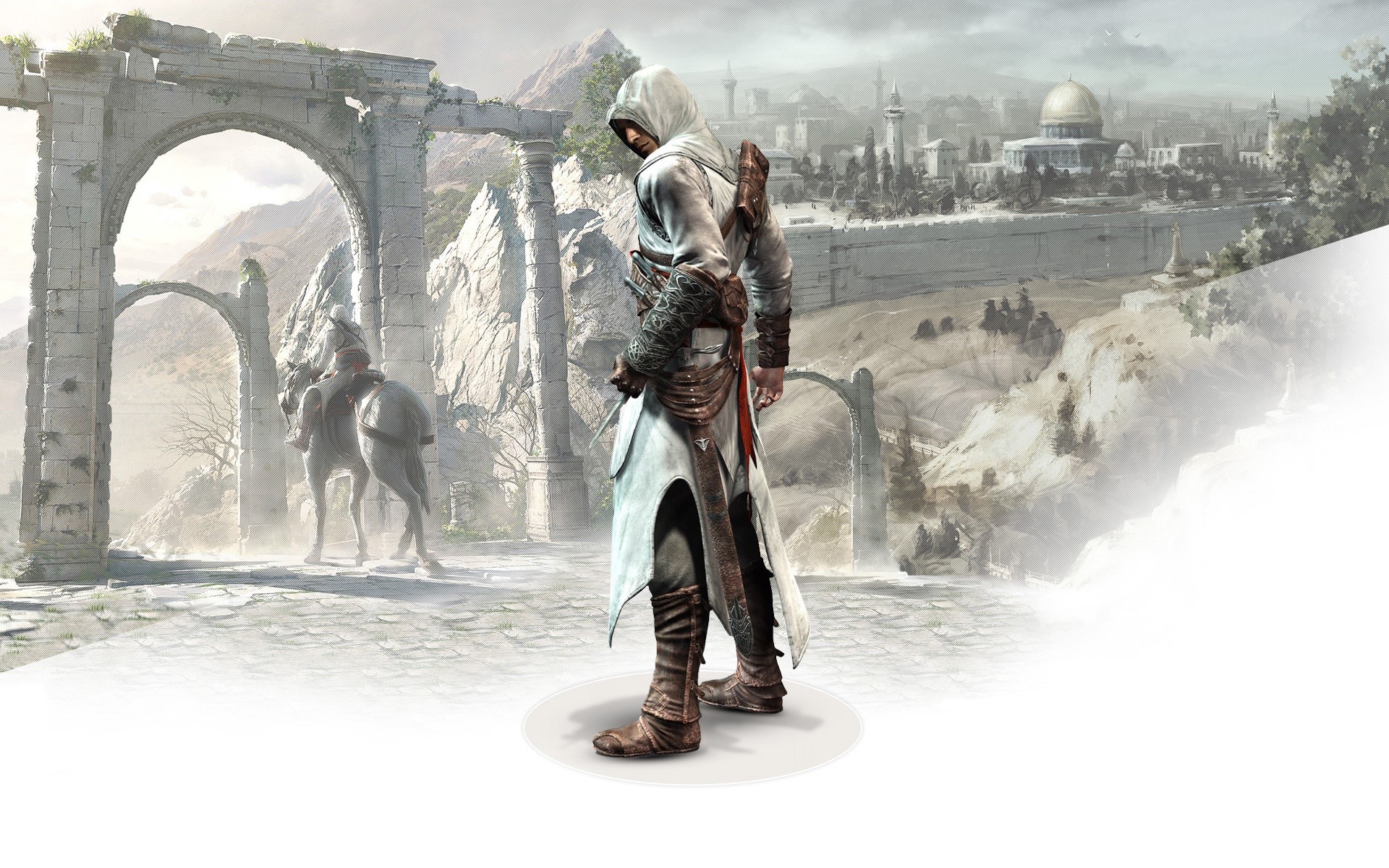 Wallpaper Altair Ibn La Ahad In Assassin's Creed - Assassin's Creed Wallpaper 4k , HD Wallpaper & Backgrounds