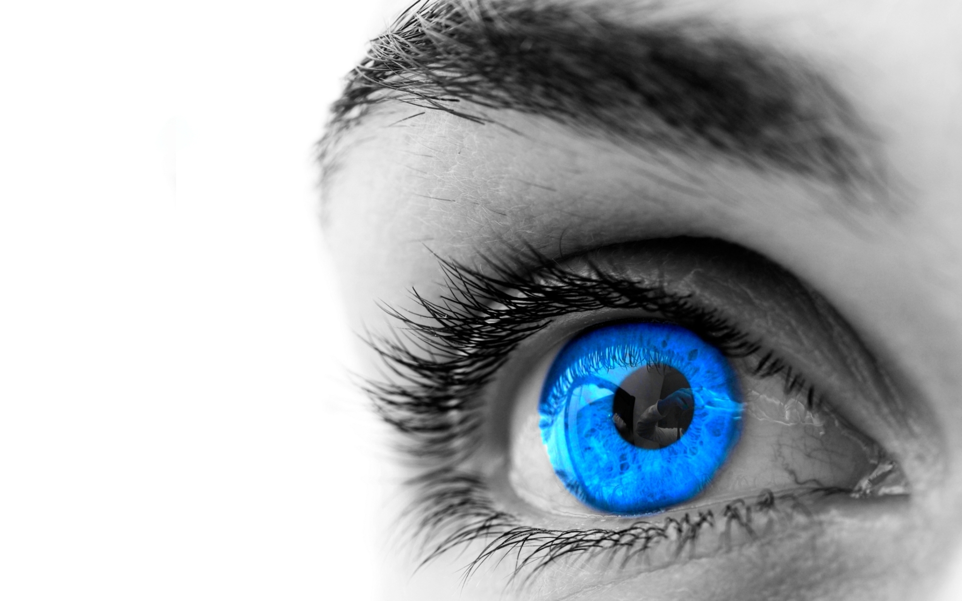Eye - Blue Eye Background , HD Wallpaper & Backgrounds