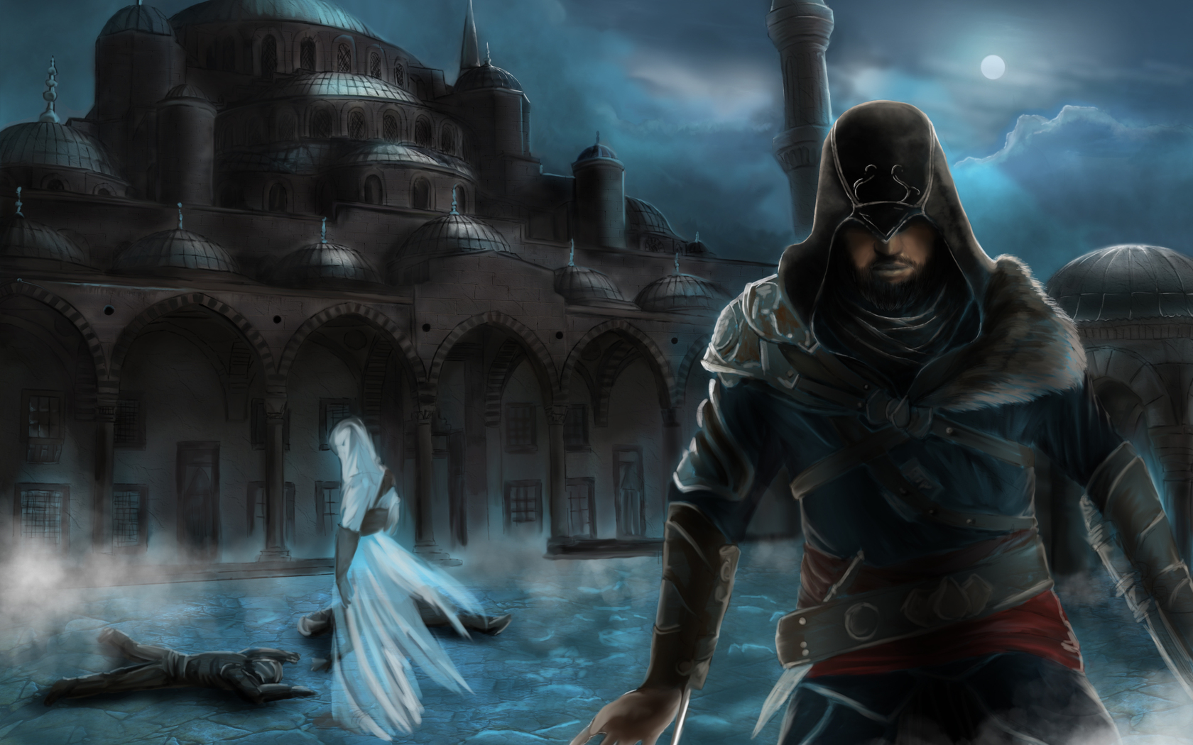 Altair Ezio - Assassin's Creed Revelations Ezio And Altair , HD Wallpaper & Backgrounds