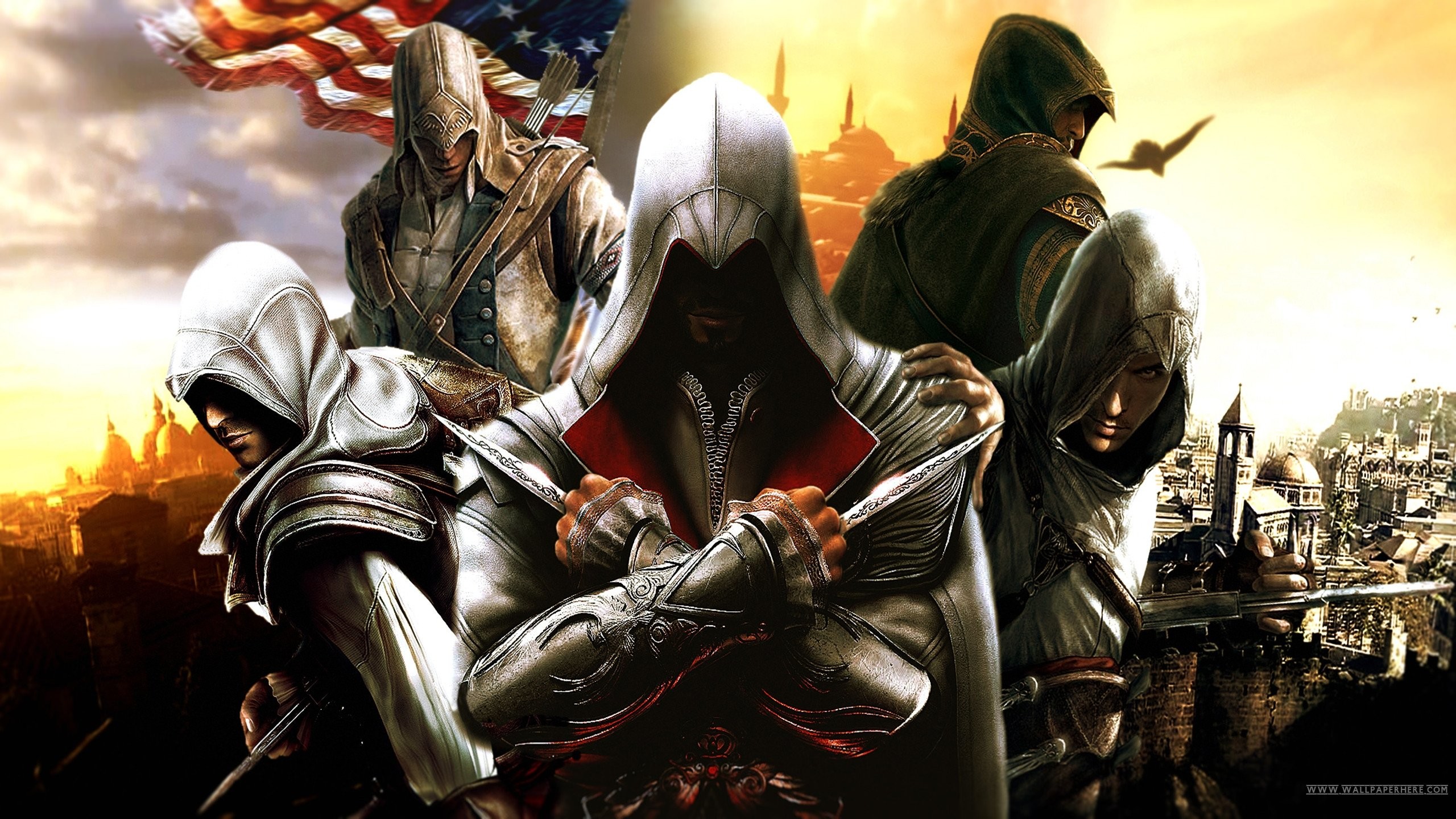 Templar Assassin Wallpapers Hd - Assassin's Creed Ezio Wallpaper 4k , HD Wallpaper & Backgrounds