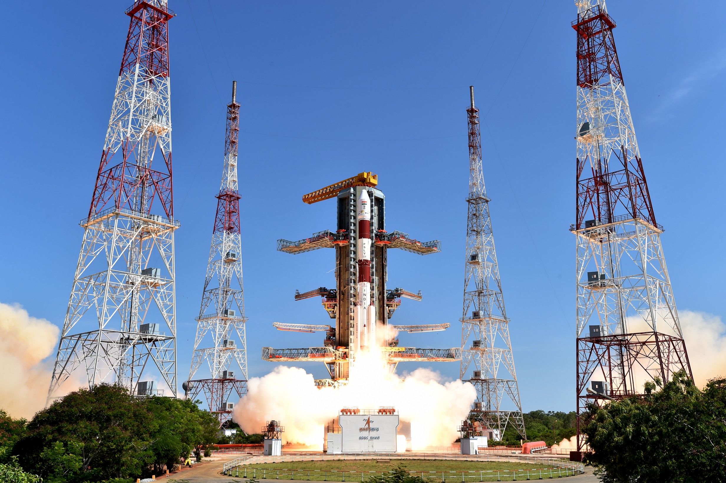 The Thirty Sixth Launch Of The Isros India's Polar - Satellite Launch By India , HD Wallpaper & Backgrounds