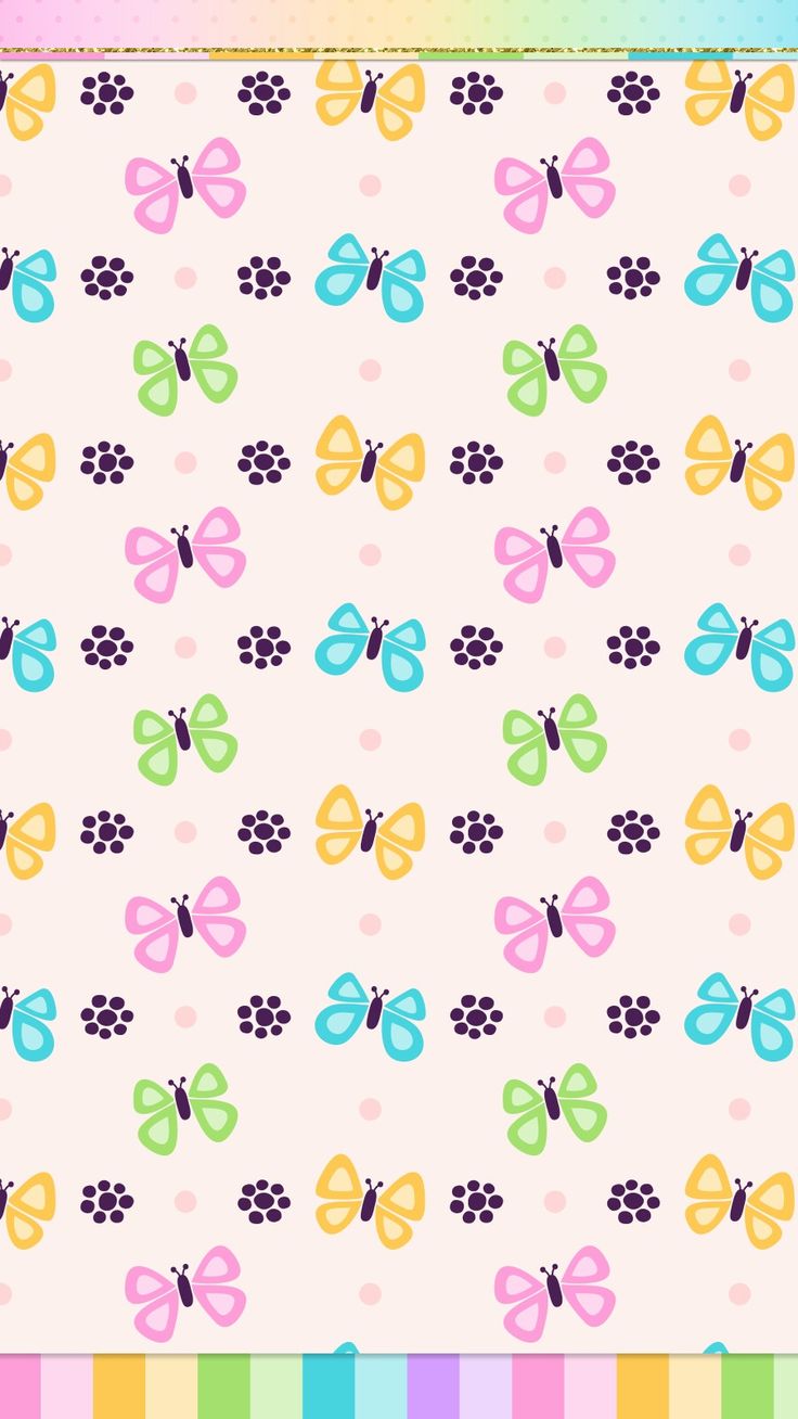 #spring #butterfly #wallpaper #iphone #android #cute - Cute Spring Wallpaper Iphone , HD Wallpaper & Backgrounds