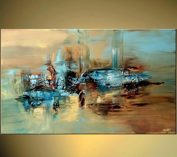 Abstract - Large Abstract Oil Painting , HD Wallpaper & Backgrounds