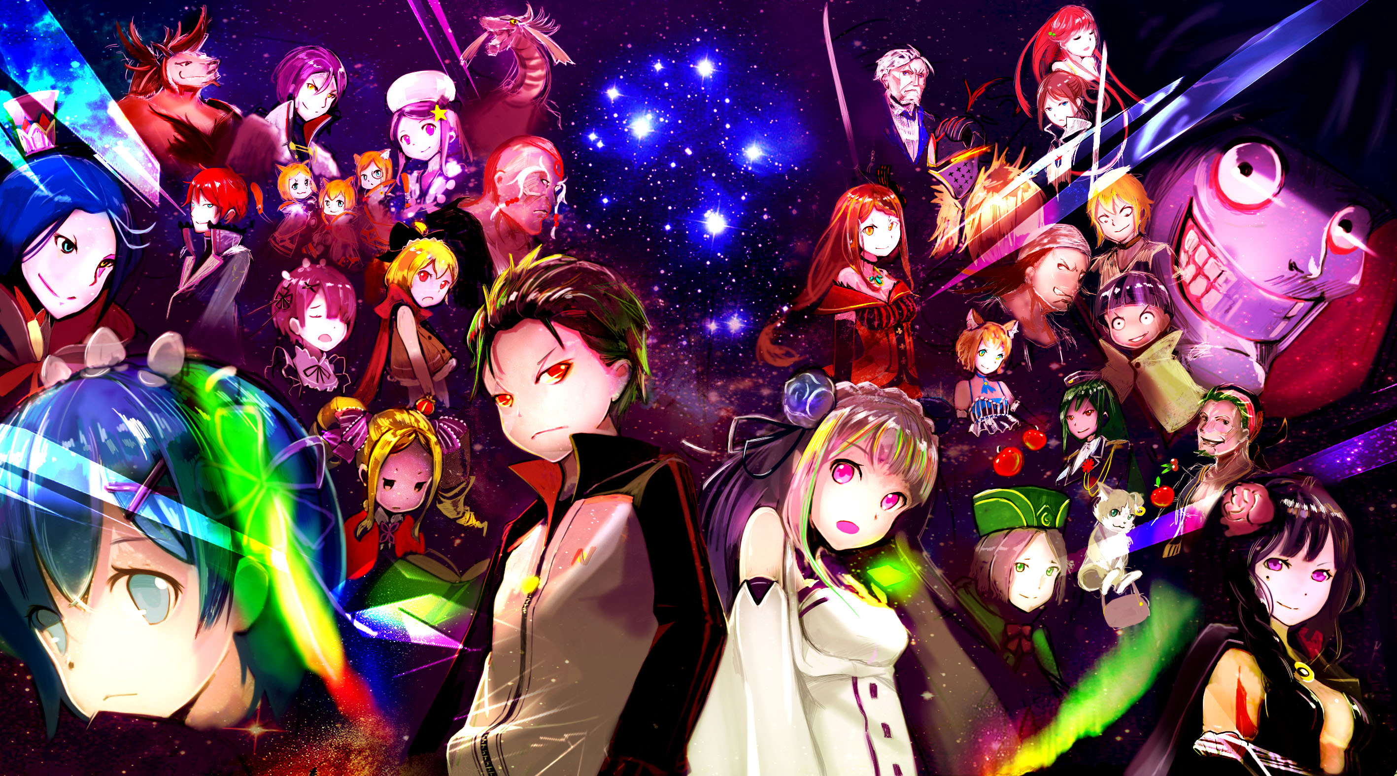 Hd Wallpaper - Re Zero All Characters , HD Wallpaper & Backgrounds