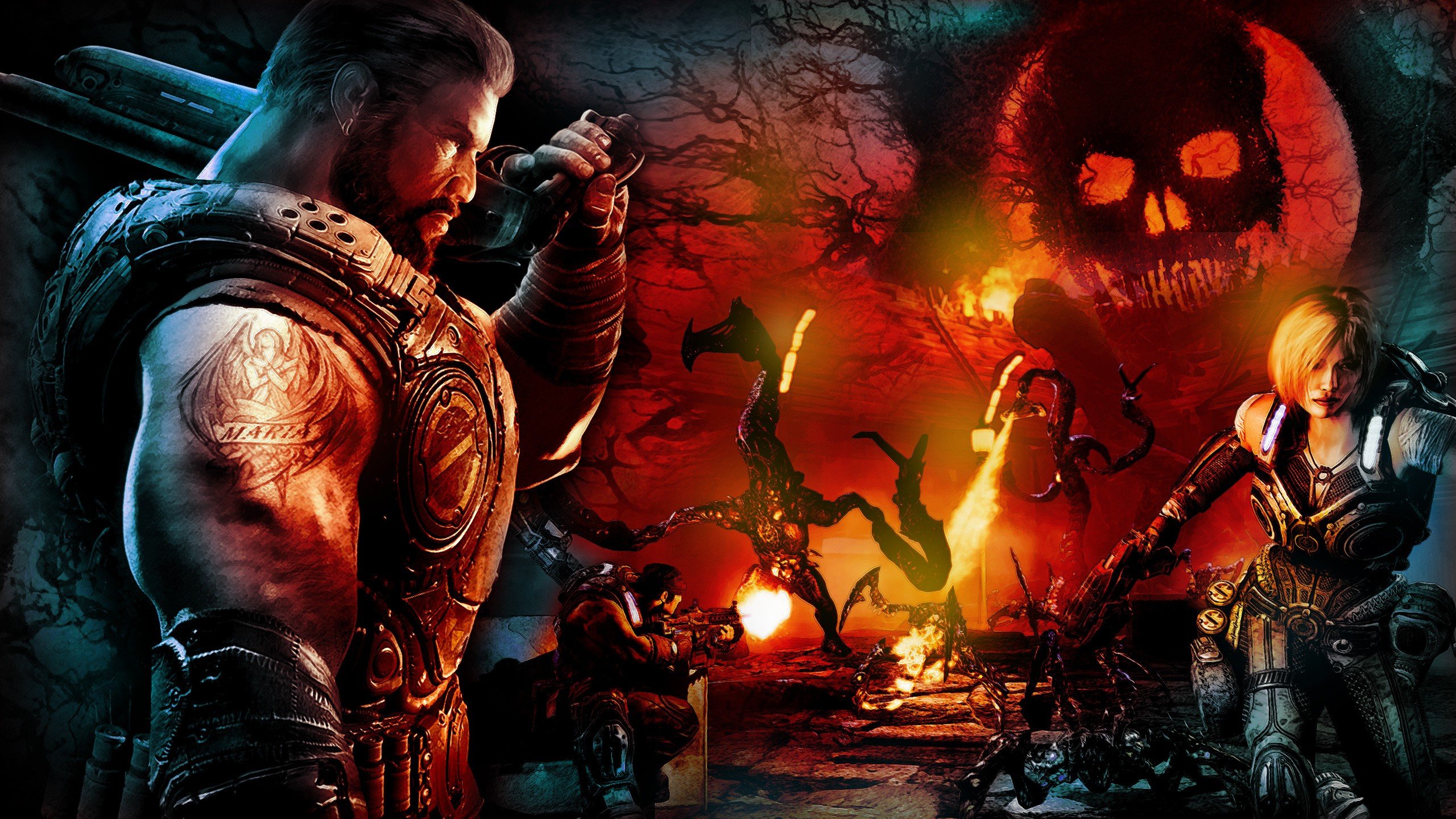 0 Gears Of War Wallpaper Gears Of War Wallpaper 640ã - Gears Of War 3 Dominic Santiago , HD Wallpaper & Backgrounds