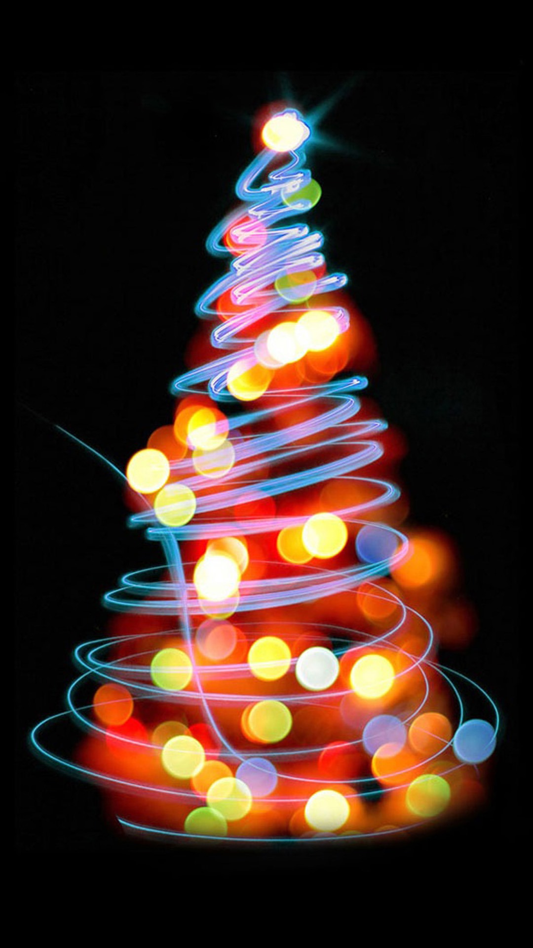 Glowing Lights Christmas Tree Iphone Wallpapers - Christmas Wallpapers For Iphone 7 , HD Wallpaper & Backgrounds