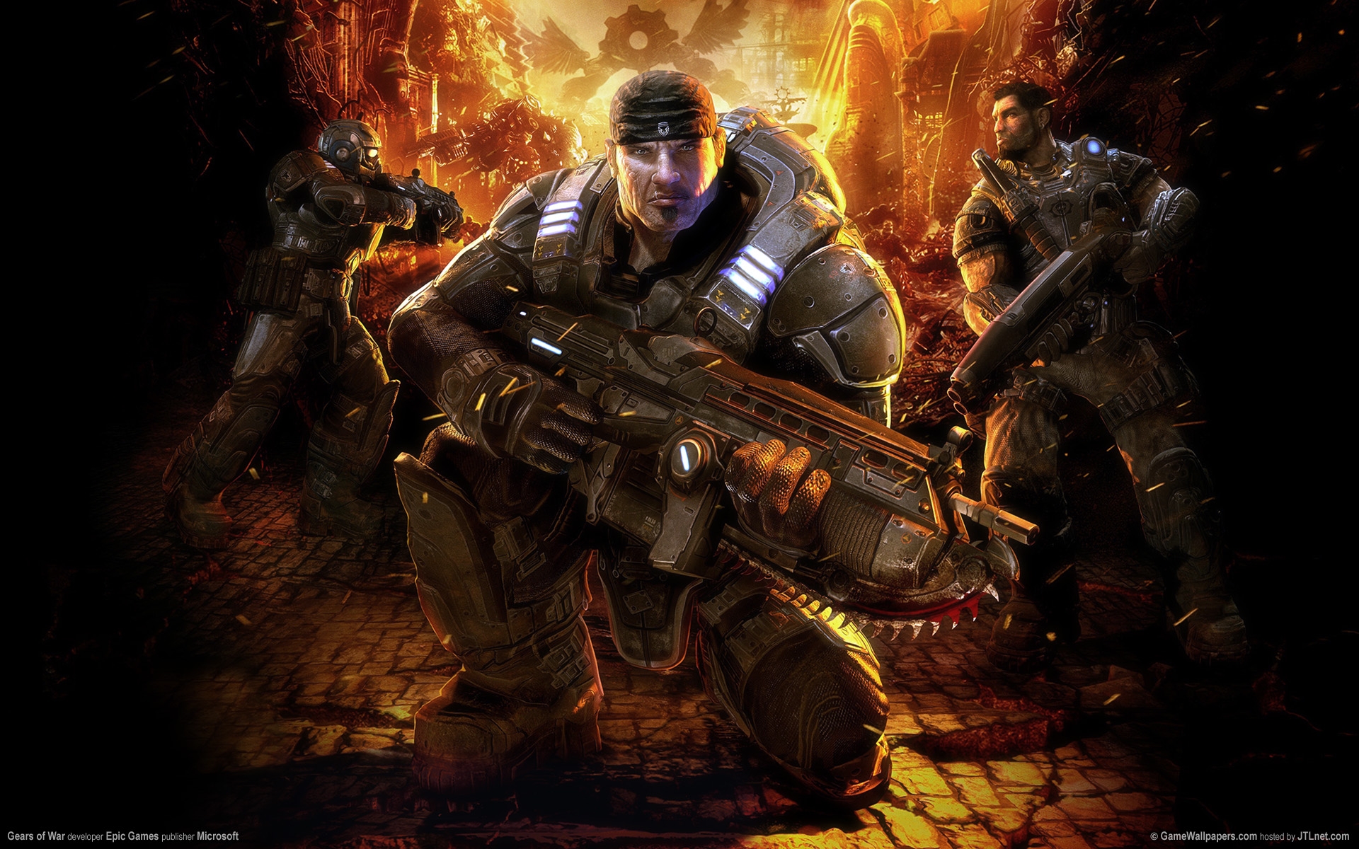 Gears Of War 2 Hd Wallpaper - Gears Of War 1 Hd , HD Wallpaper & Backgrounds