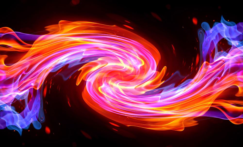 Red And Blue Fire Wallpaper Borders - Pink Fire Background , HD Wallpaper & Backgrounds