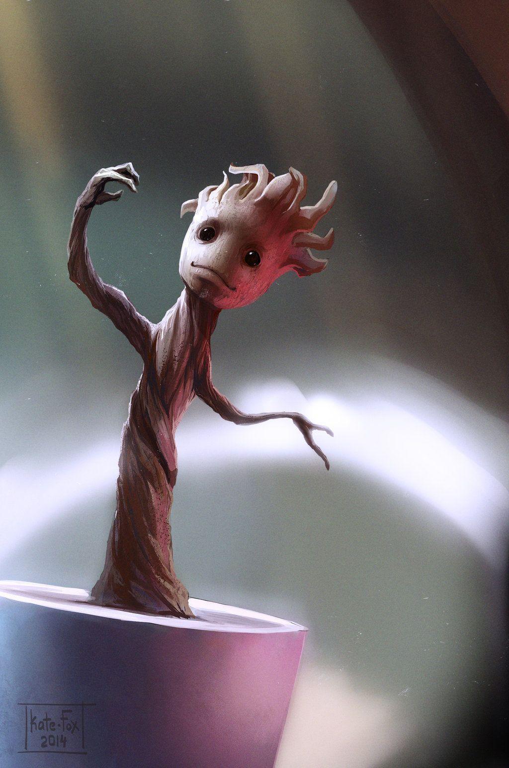 Author Harman Singh Bansal Tags Baby Groot Source - Groot Baby Wallpaper Phone , HD Wallpaper & Backgrounds