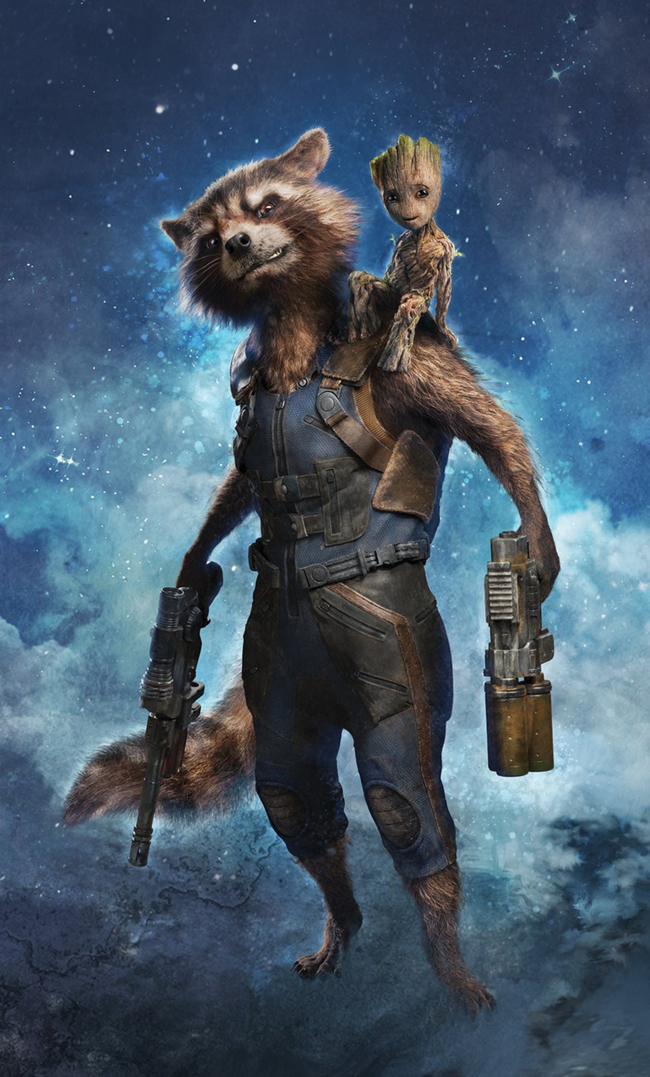 Rocket Raccoon And Baby Groot Summer Of Heroes - Rocket Raccoon And Baby Groot , HD Wallpaper & Backgrounds