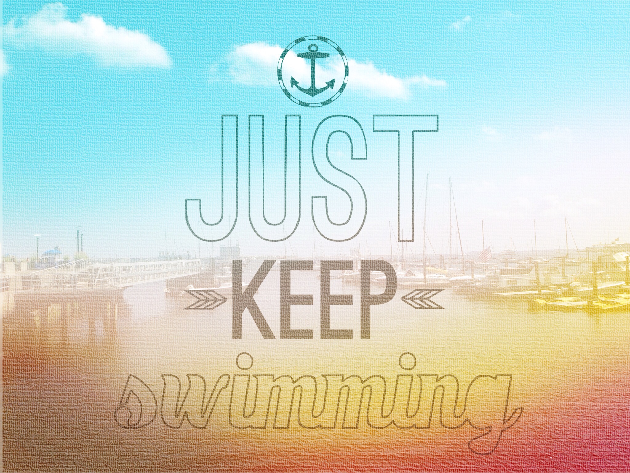 Just Keep Swimming - Poster , HD Wallpaper & Backgrounds