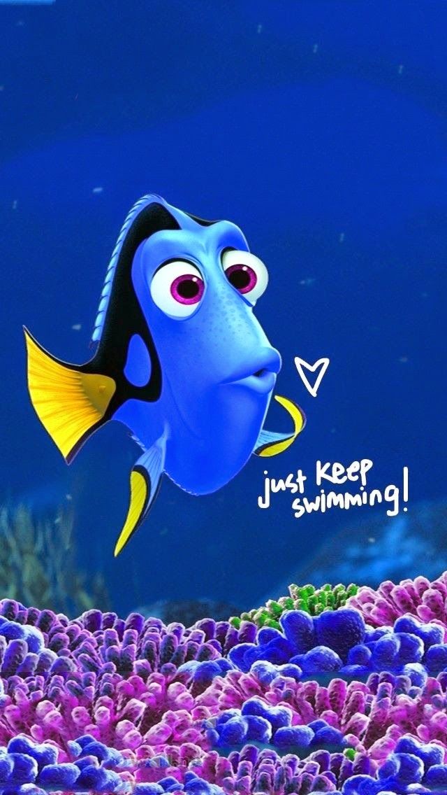 Finding Nemo Dory Iphone Hd Wallpaper, , More Cartoons - Dory Just Keep Swimming , HD Wallpaper & Backgrounds