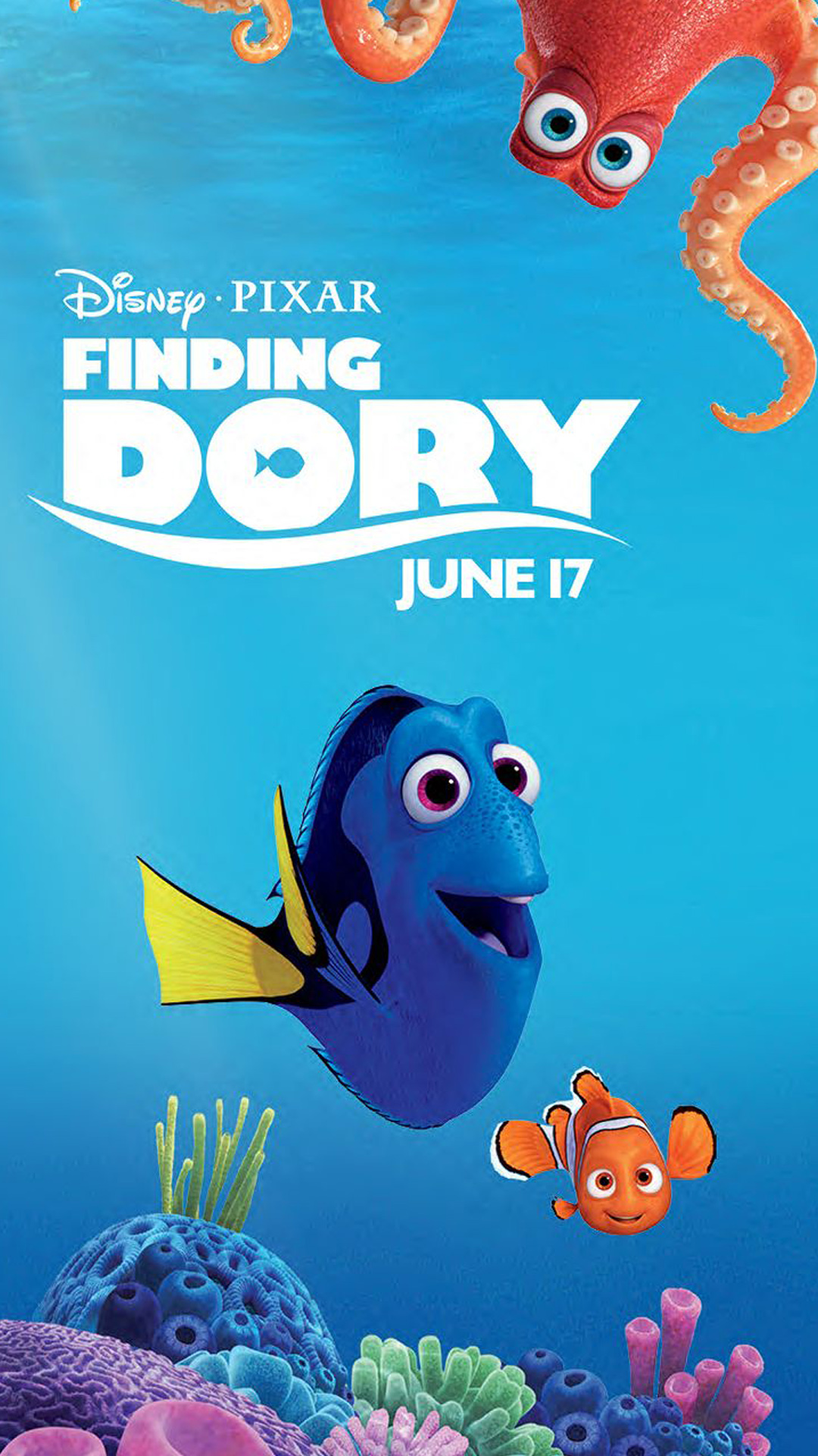 Wallpaper Iphone Finding Dory 7 Backgrounds Finding - Finding Dory Wallpaper Hd , HD Wallpaper & Backgrounds