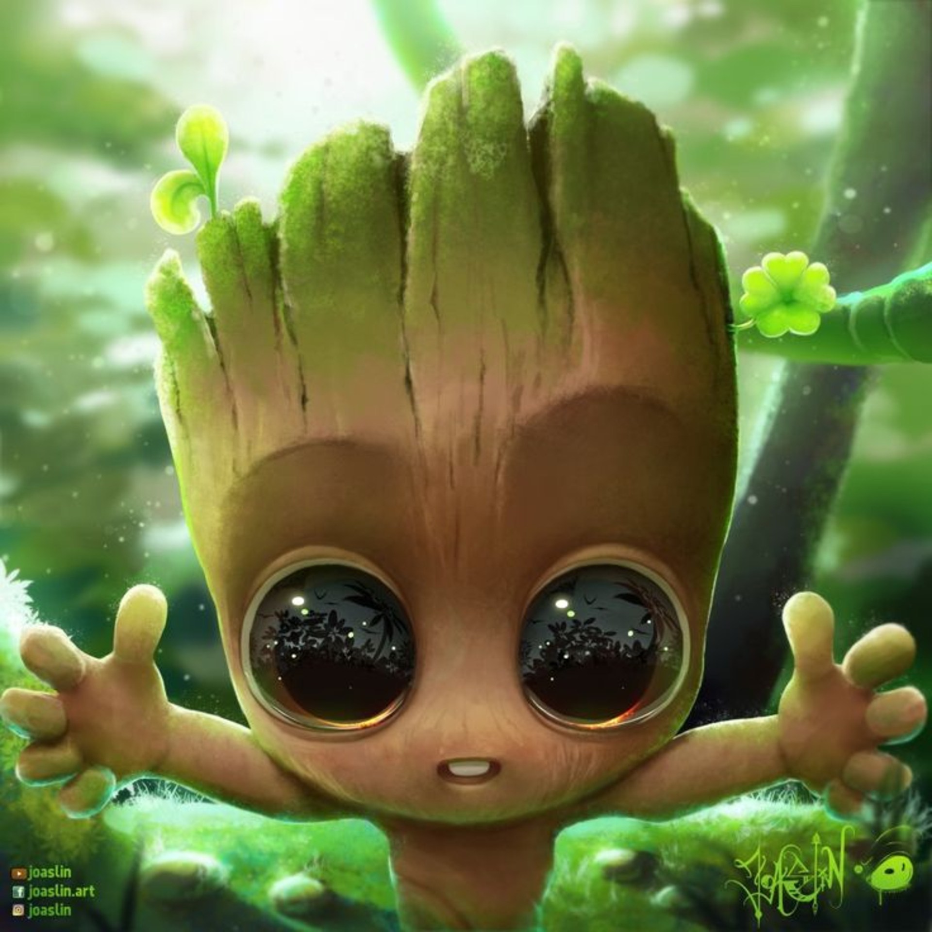 Android Mobiles Full Hd Resolutions 1080 X - Cute Groot , HD Wallpaper & Backgrounds