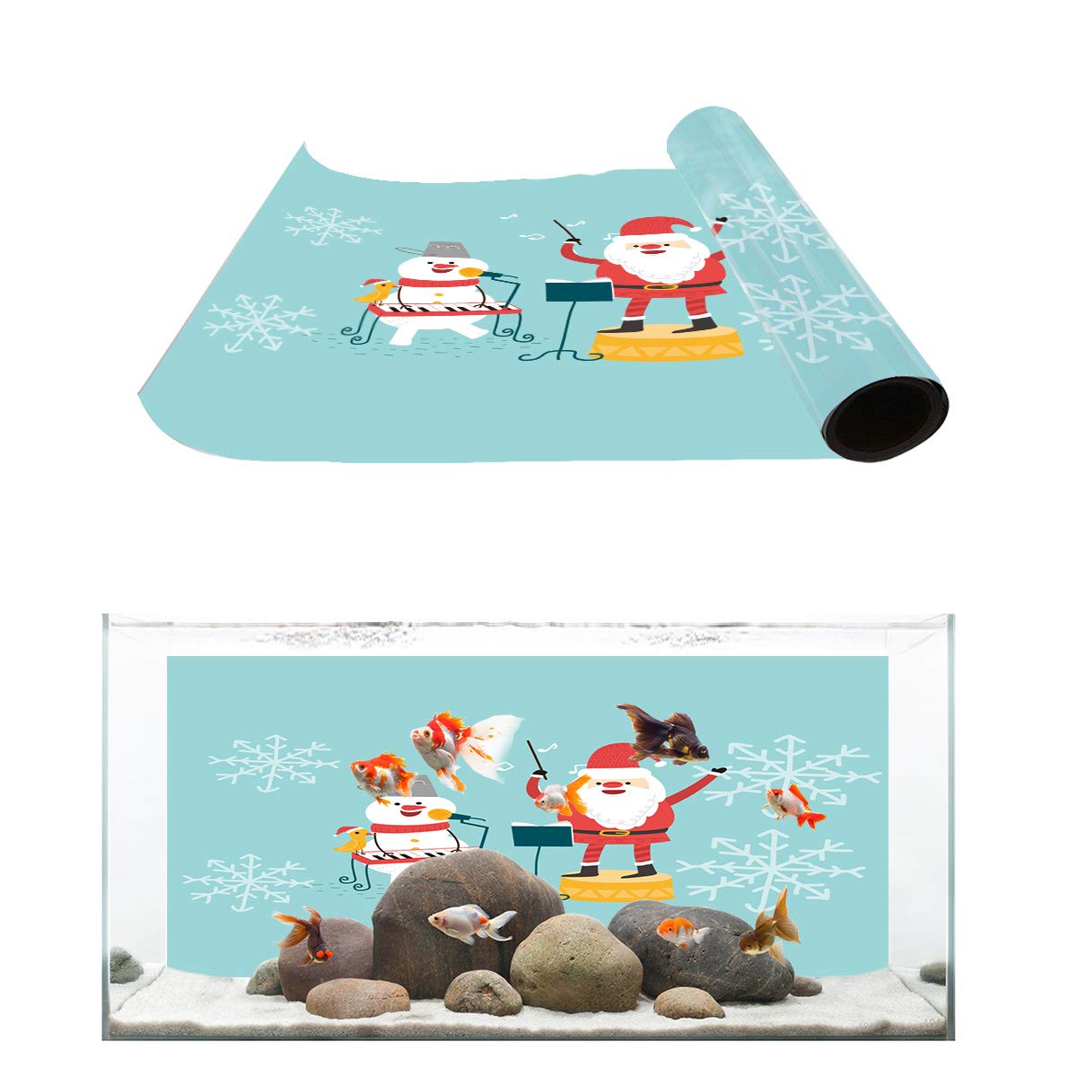 Aquarium Background Music Party Of Santa And Snowman - Aquarium , HD Wallpaper & Backgrounds