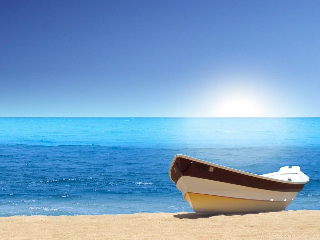 Download The Solitude Island Wallpaper, Solitude Island - Rowing Boat On Beach , HD Wallpaper & Backgrounds
