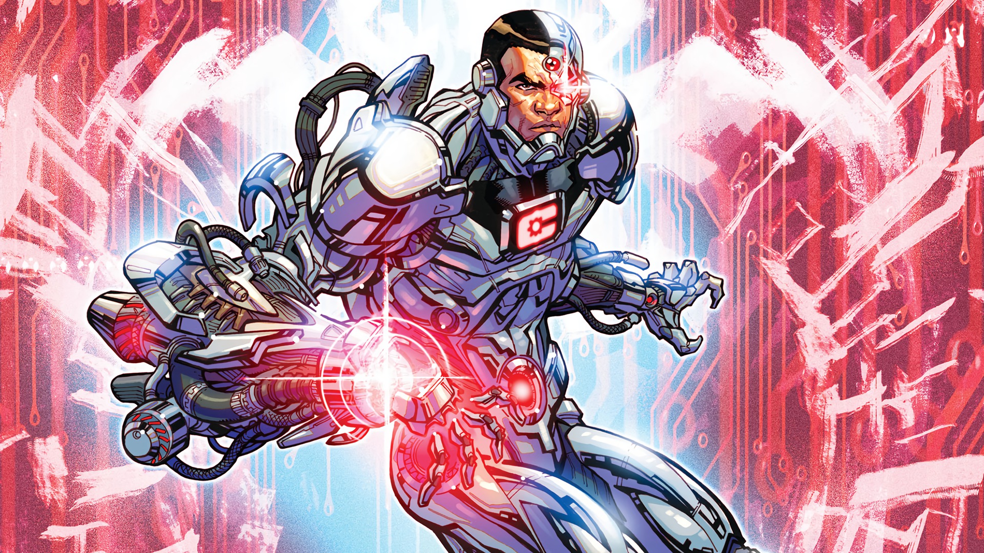 Cyborg Hd Wallpaper - Cyborg Comic Wallpaper Hd , HD Wallpaper & Backgrounds