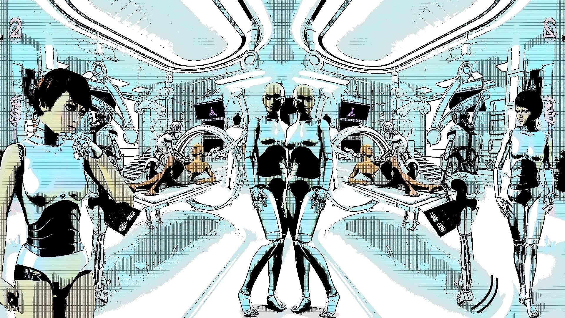 Cyborg Surbery Room Hd Wallpaper - Illustration , HD Wallpaper & Backgrounds