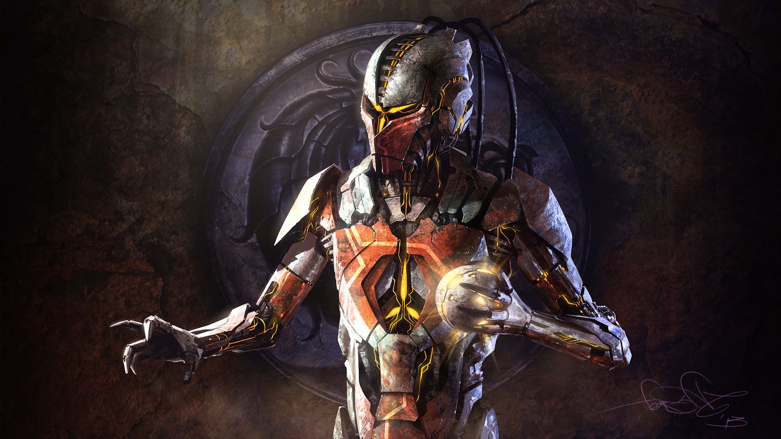 Wallpaper Mortal Kombat, Sektor, Robot, Cyborg - Sektor Mortal Kombat 2019 , HD Wallpaper & Backgrounds