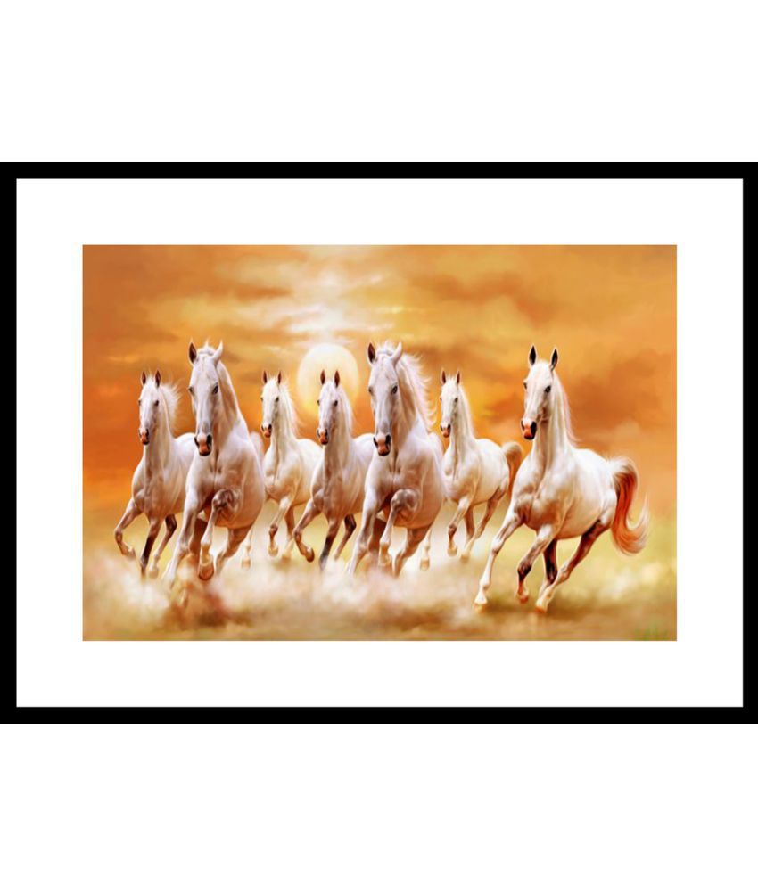 Seven - White Seven Horse Running , HD Wallpaper & Backgrounds