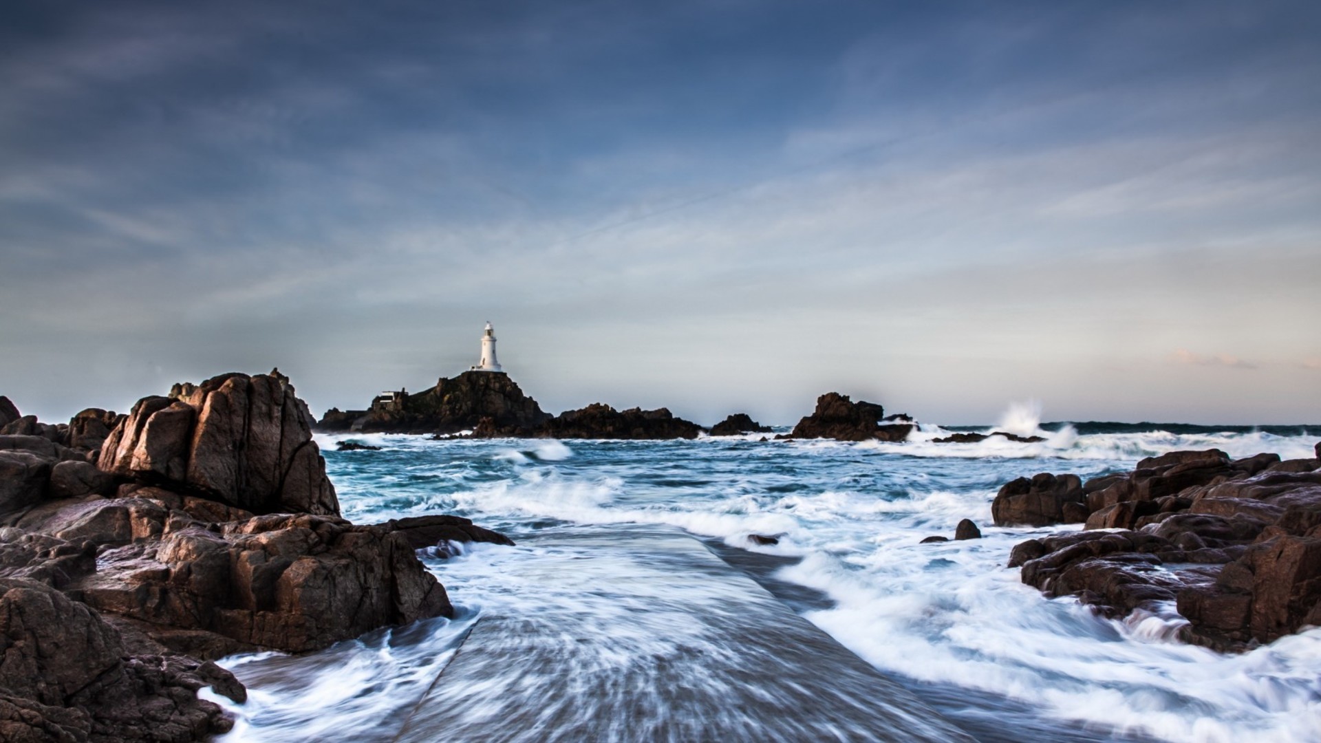 Landscape Ocean Sea Rock Beach Wallpaper Ipad Mini - Sea , HD Wallpaper & Backgrounds