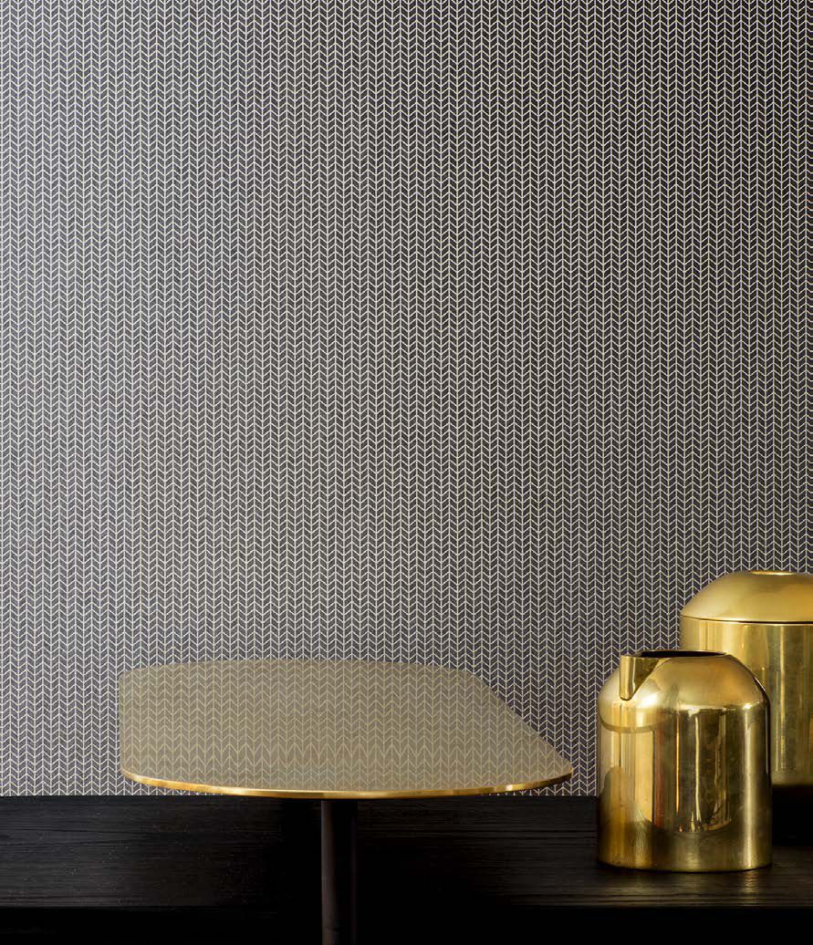 Contemporary Wallpaper / Geometric Pattern / Non-woven - Table , HD Wallpaper & Backgrounds