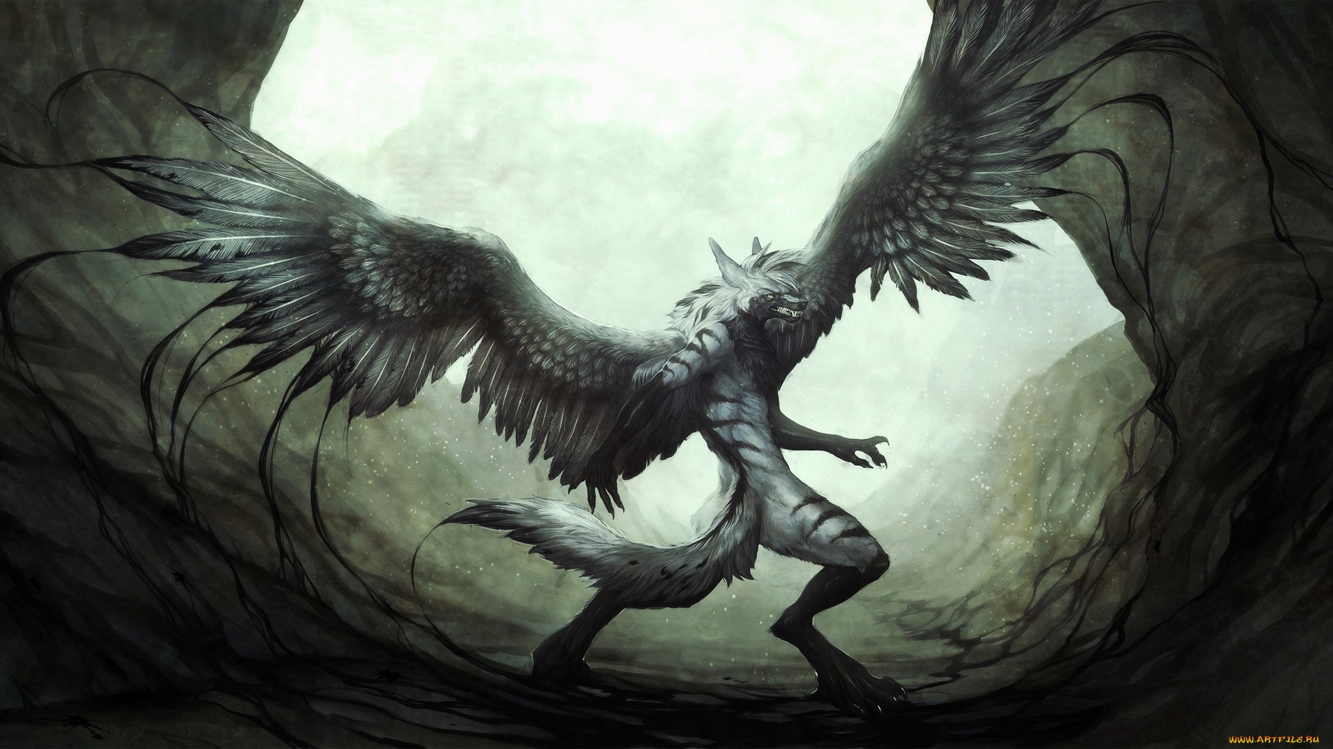 Creature Hd Wallpaper - Monsters With Wings , HD Wallpaper & Backgrounds