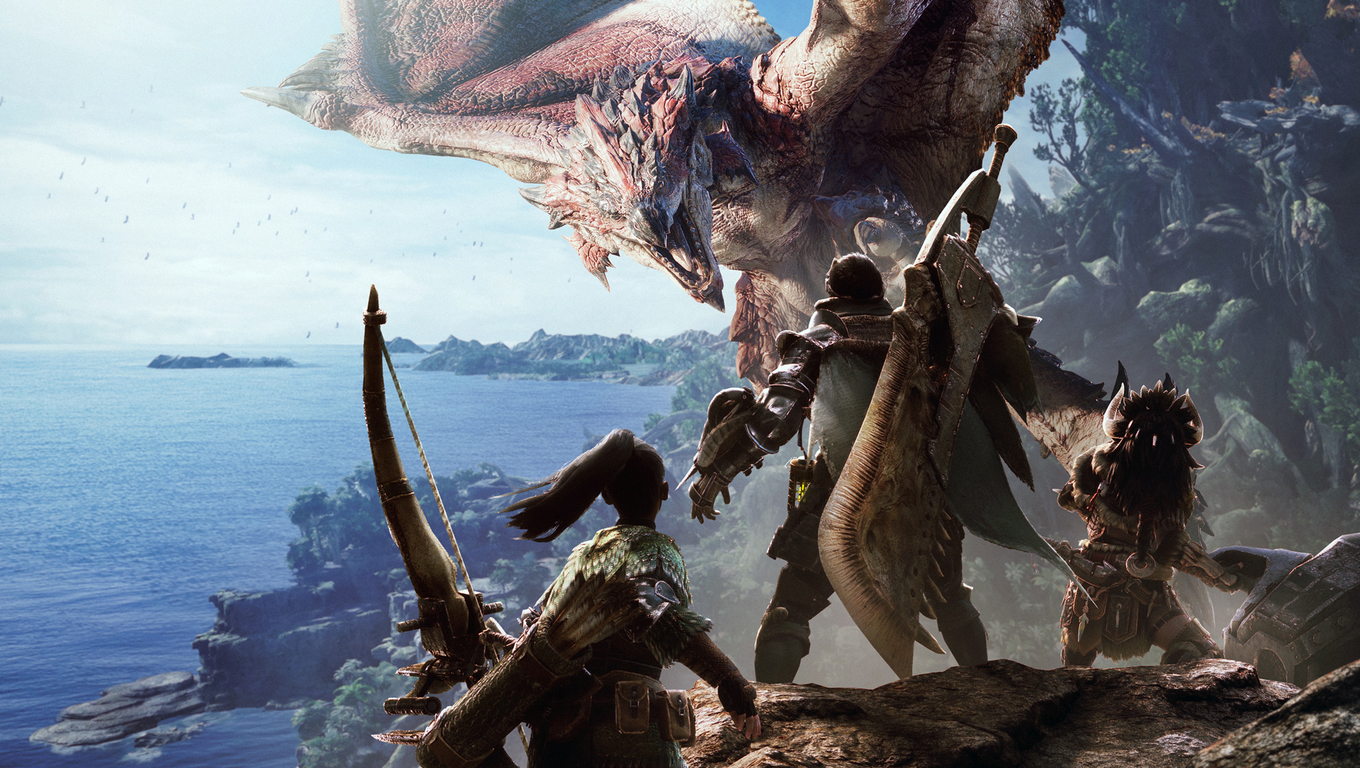 Monster Hunter World Hd Wallpaper - Monster Hunter World Background , HD Wallpaper & Backgrounds