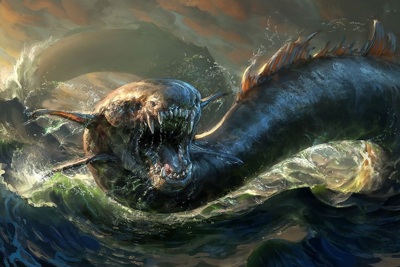 Creature Wallpaper Mythological Creatures, Mythical - Leviathan Bible , HD Wallpaper & Backgrounds