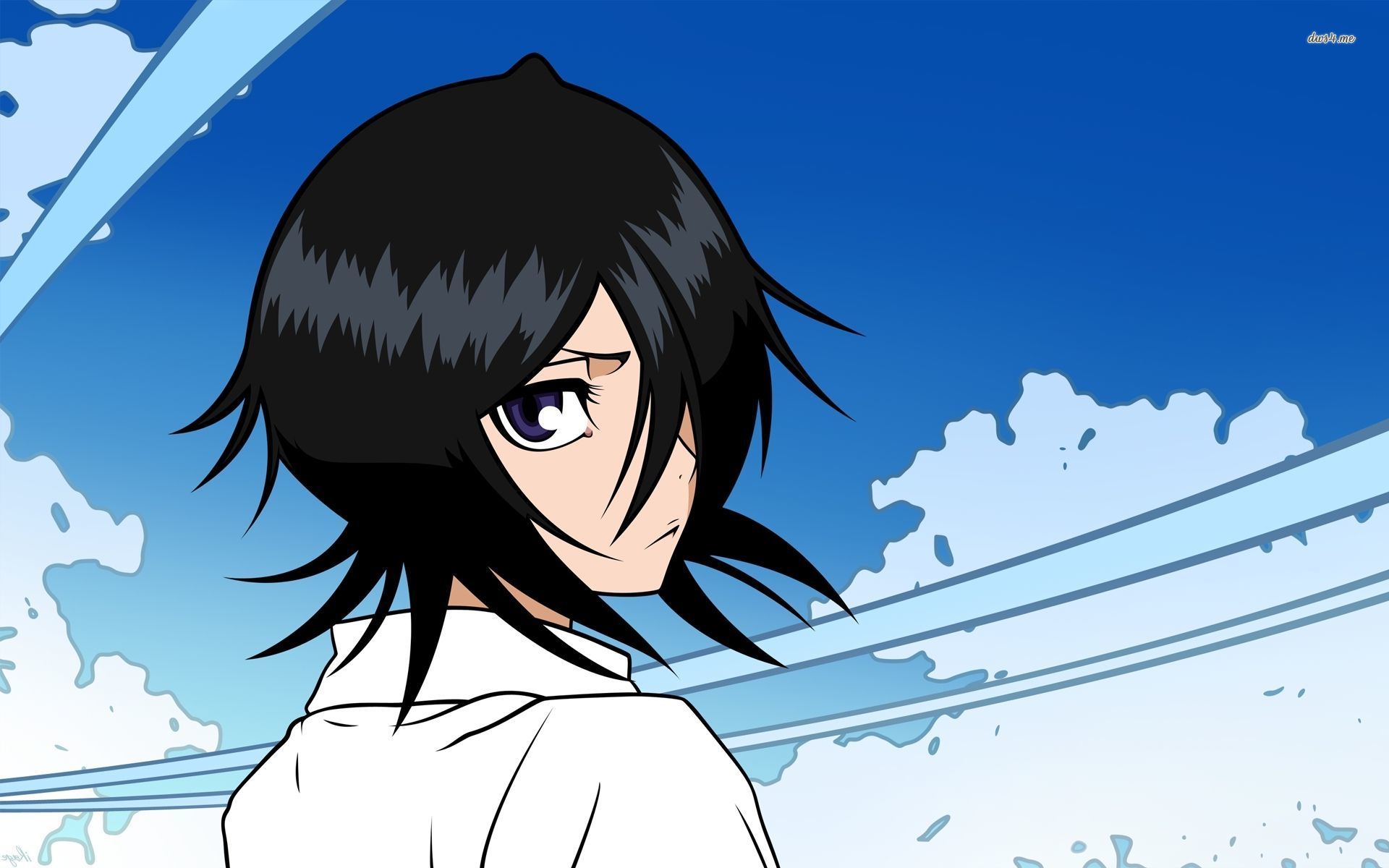 Rukia Kuchiki Looking Sad In Bleach Wallpaper - Rukia Kuchiki Sad , HD Wallpaper & Backgrounds