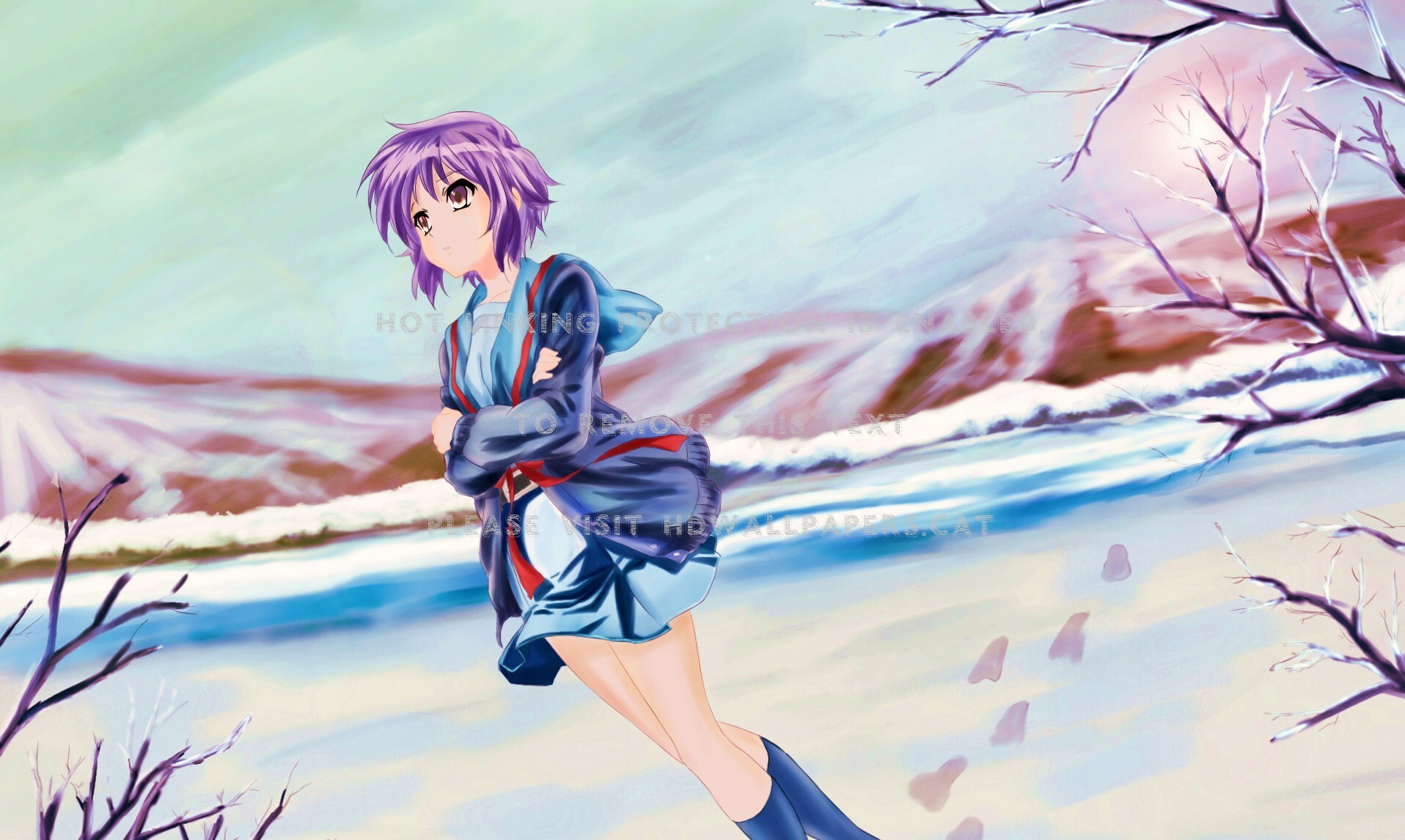 Freezing Cold Anime Girl , HD Wallpaper & Backgrounds